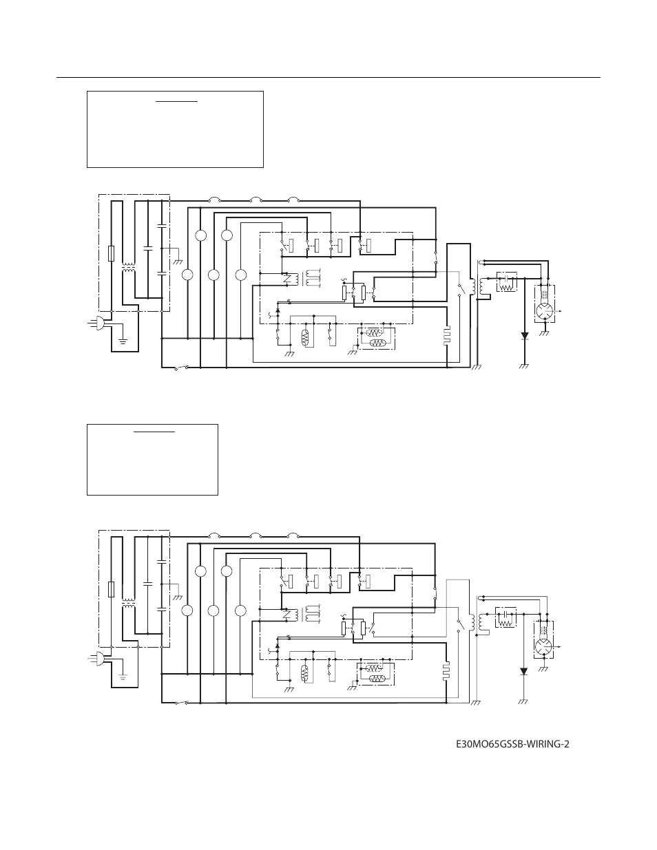 Wiring schematic, Non-illustrated parts | Electrolux E30MO65GSSB User Manual | Page 9 / 9