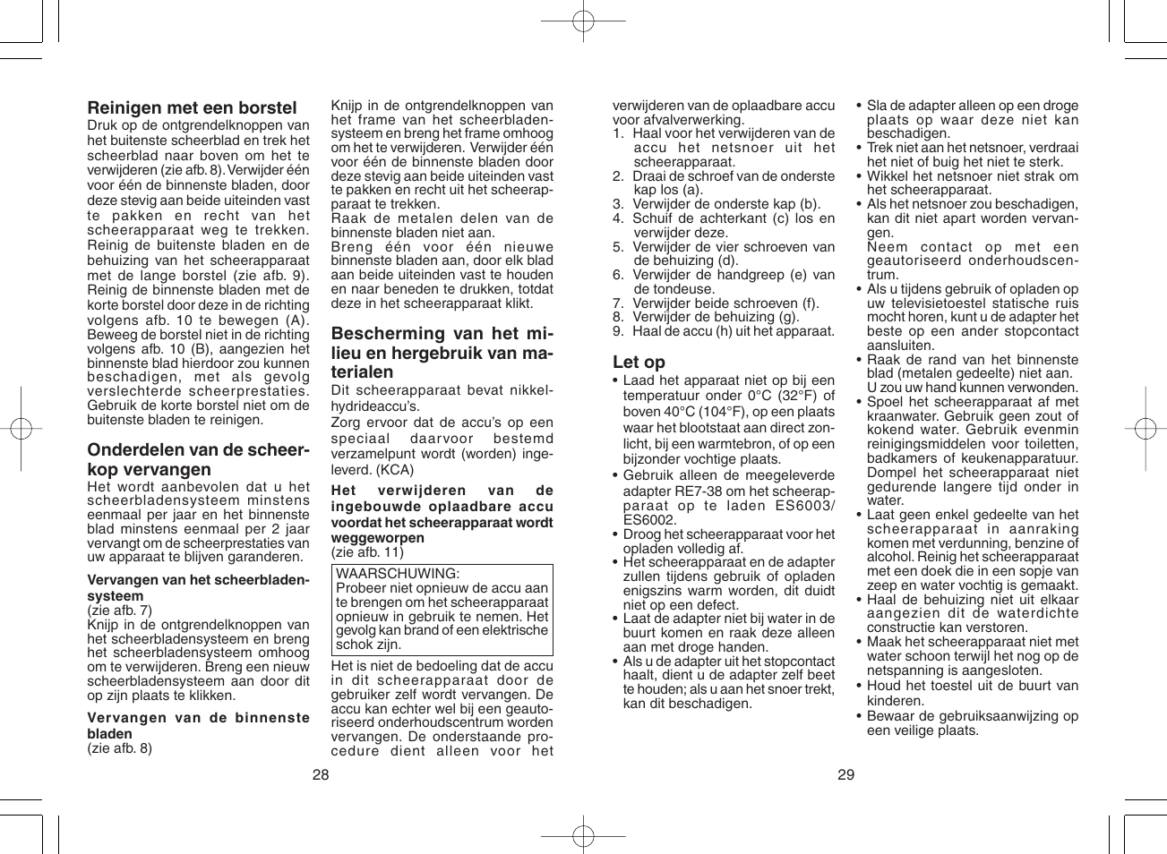 Panasonic ES 6002 User Manual | Page 15 / 50