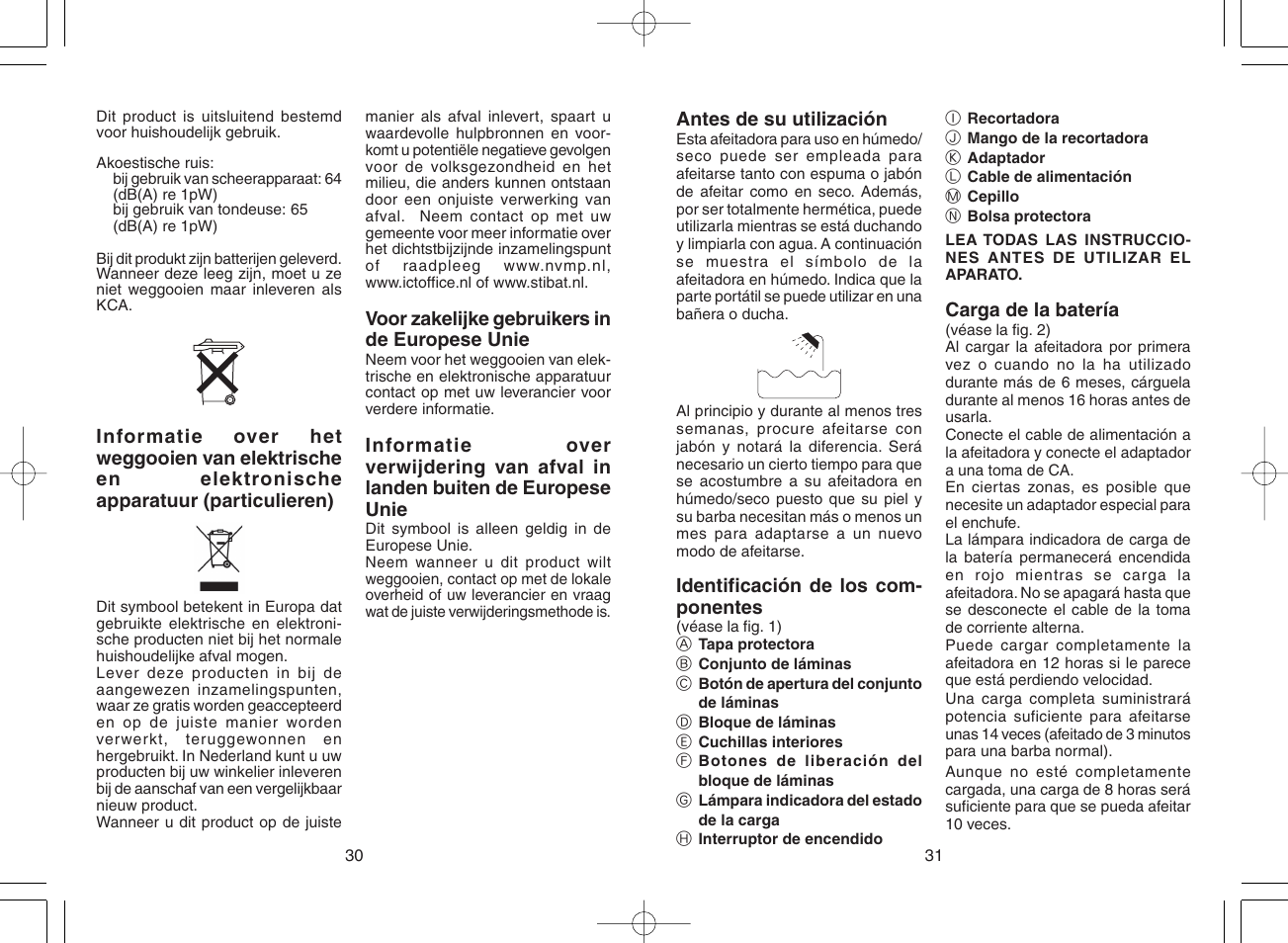 Panasonic ES 6002 User Manual | Page 16 / 50