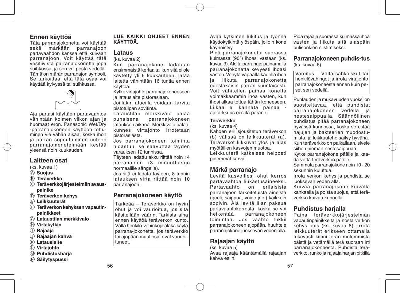 Panasonic ES 6002 User Manual | Page 29 / 50