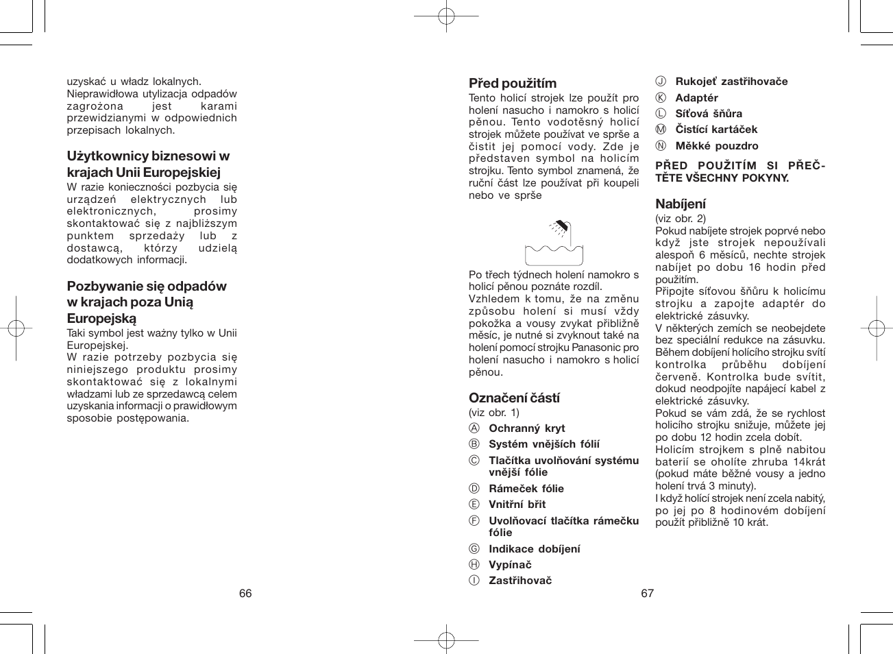 Panasonic ES 6002 User Manual | Page 34 / 50