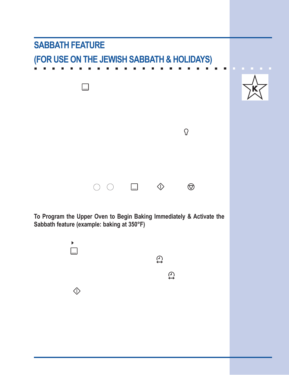 Oven controls | Electrolux 318 205 111 User Manual | Page 33 / 44