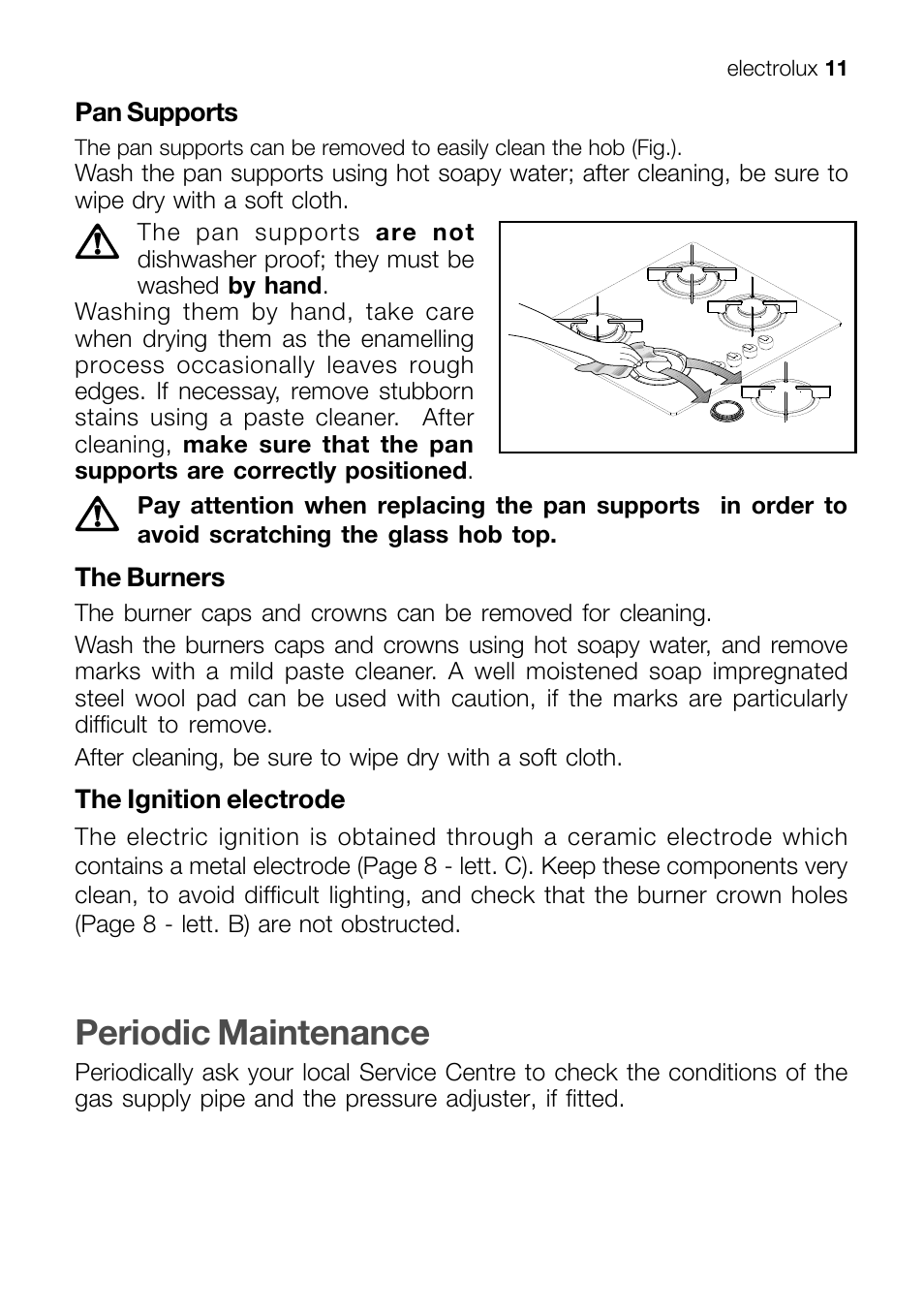 Periodic maintenance | Electrolux EHT 60410 User Manual | Page 11 / 28