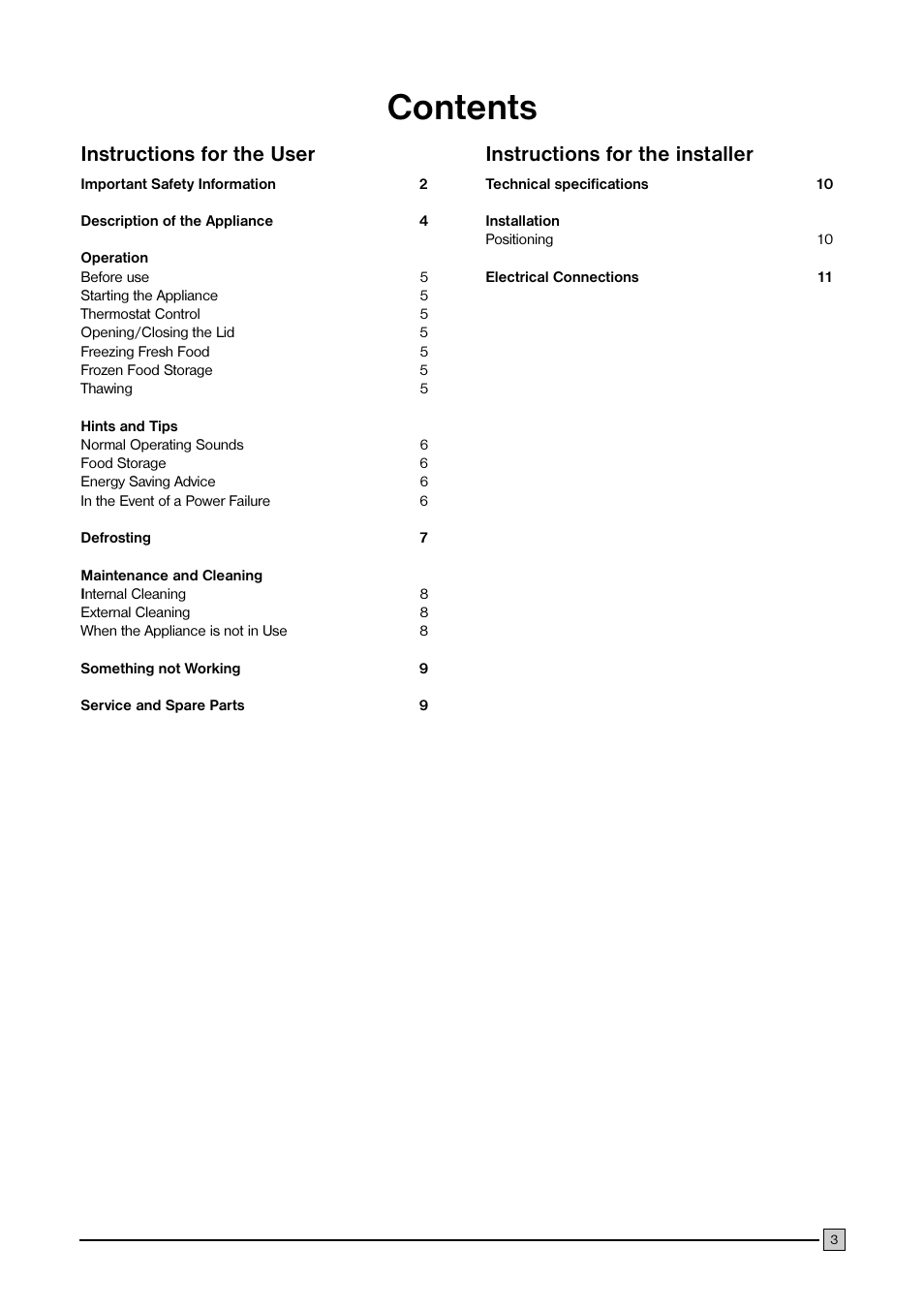 Electrolux CF 376 User Manual | Page 3 / 11