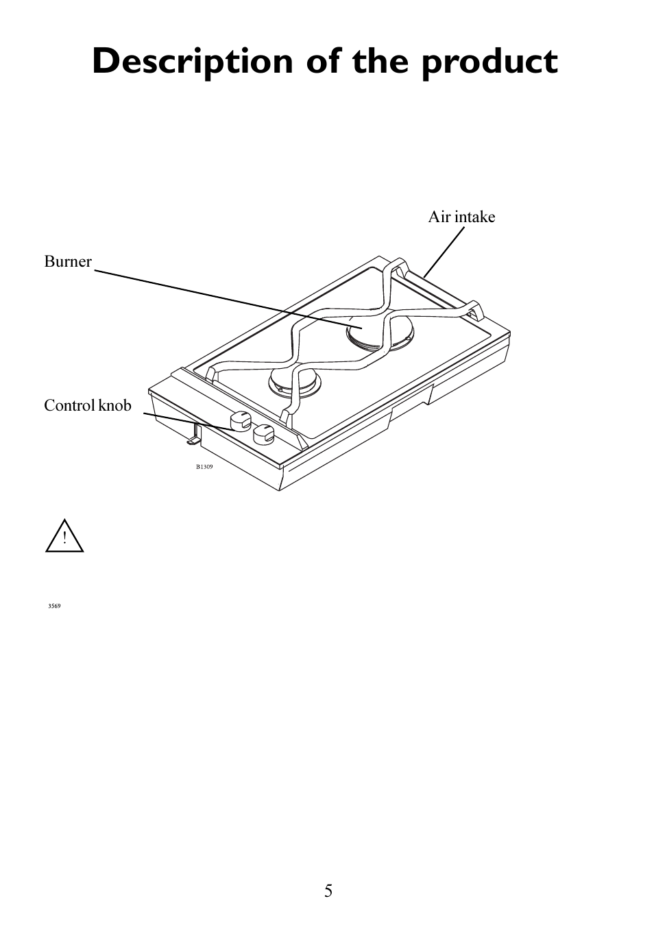Description of the product | Electrolux Gas hob User Manual | Page 5 / 24