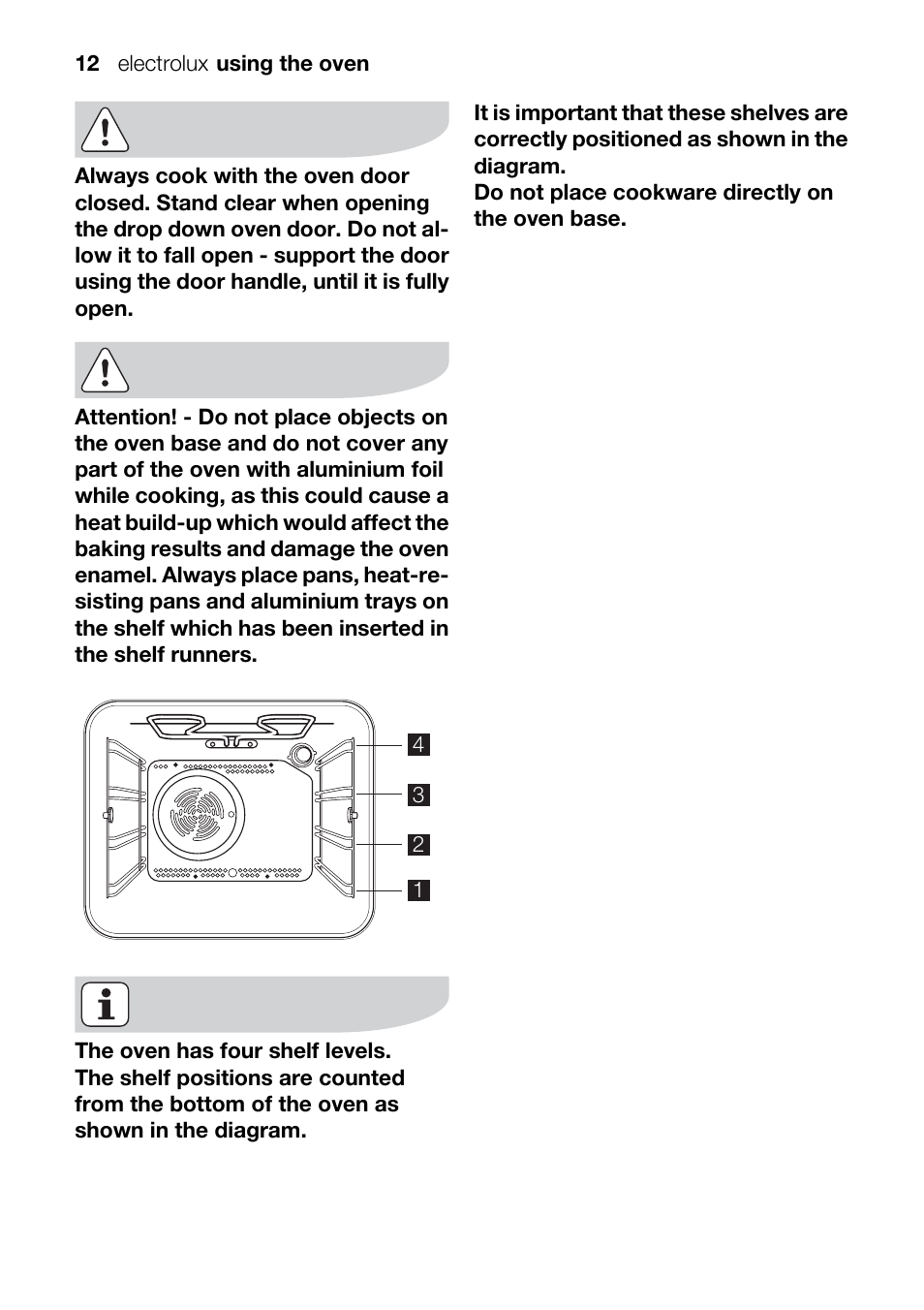 Electrolux U33024 EOB31010X User Manual | Page 12 / 40