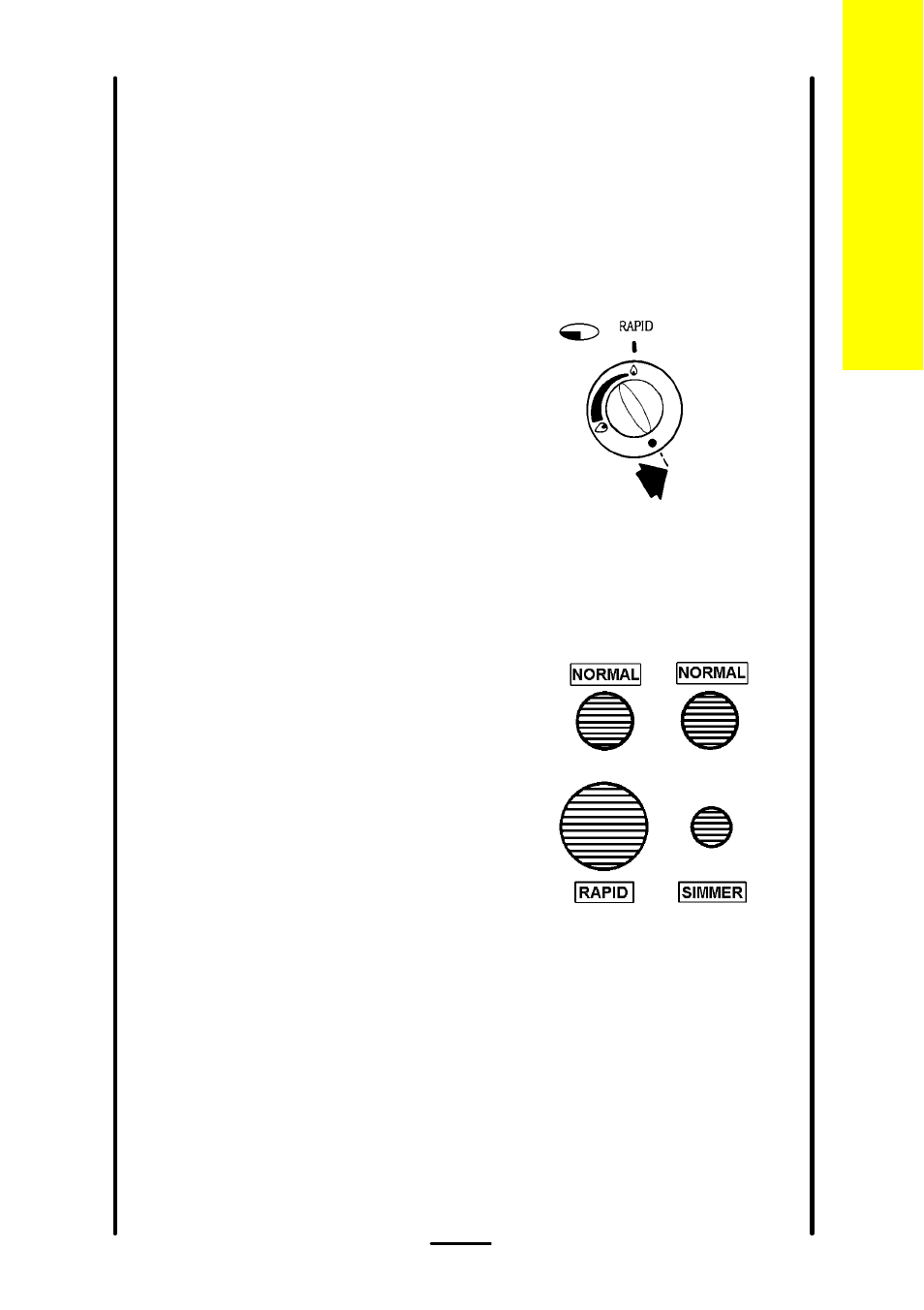 The hotplate, Heat control, Burner sizes | Electrolux 5 0 G L User Manual | Page 9 / 40