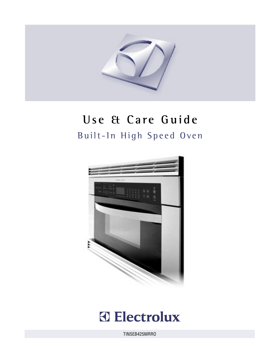 Electrolux Built-in High Speed Oven TINSEB425MRRO User Manual | 40 pages