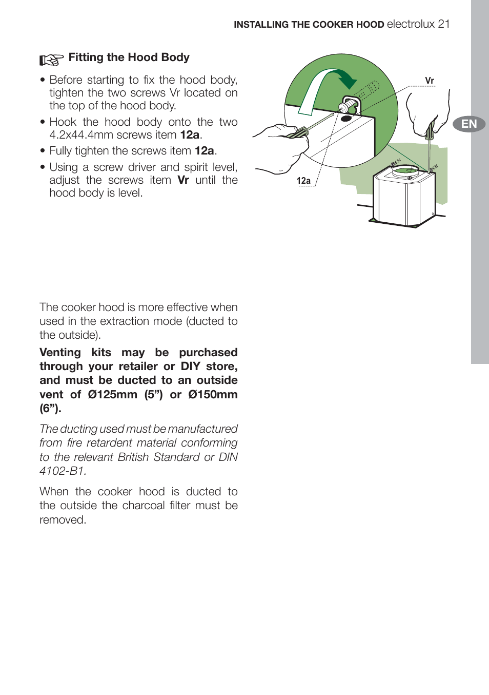Electrolux U312940. EFC70710 User Manual | Page 21 / 28