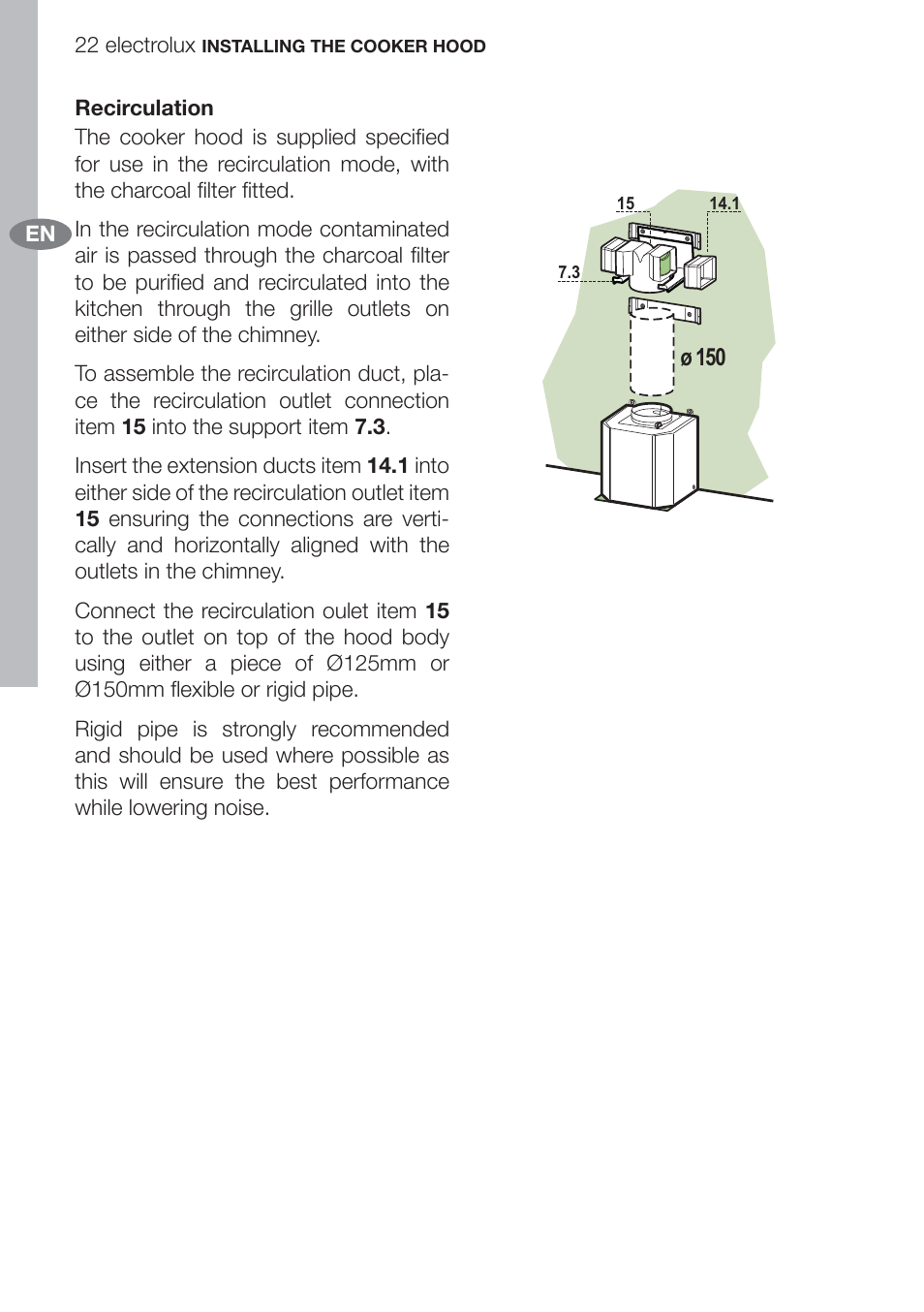 Electrolux U312940. EFC70710 User Manual | Page 22 / 28