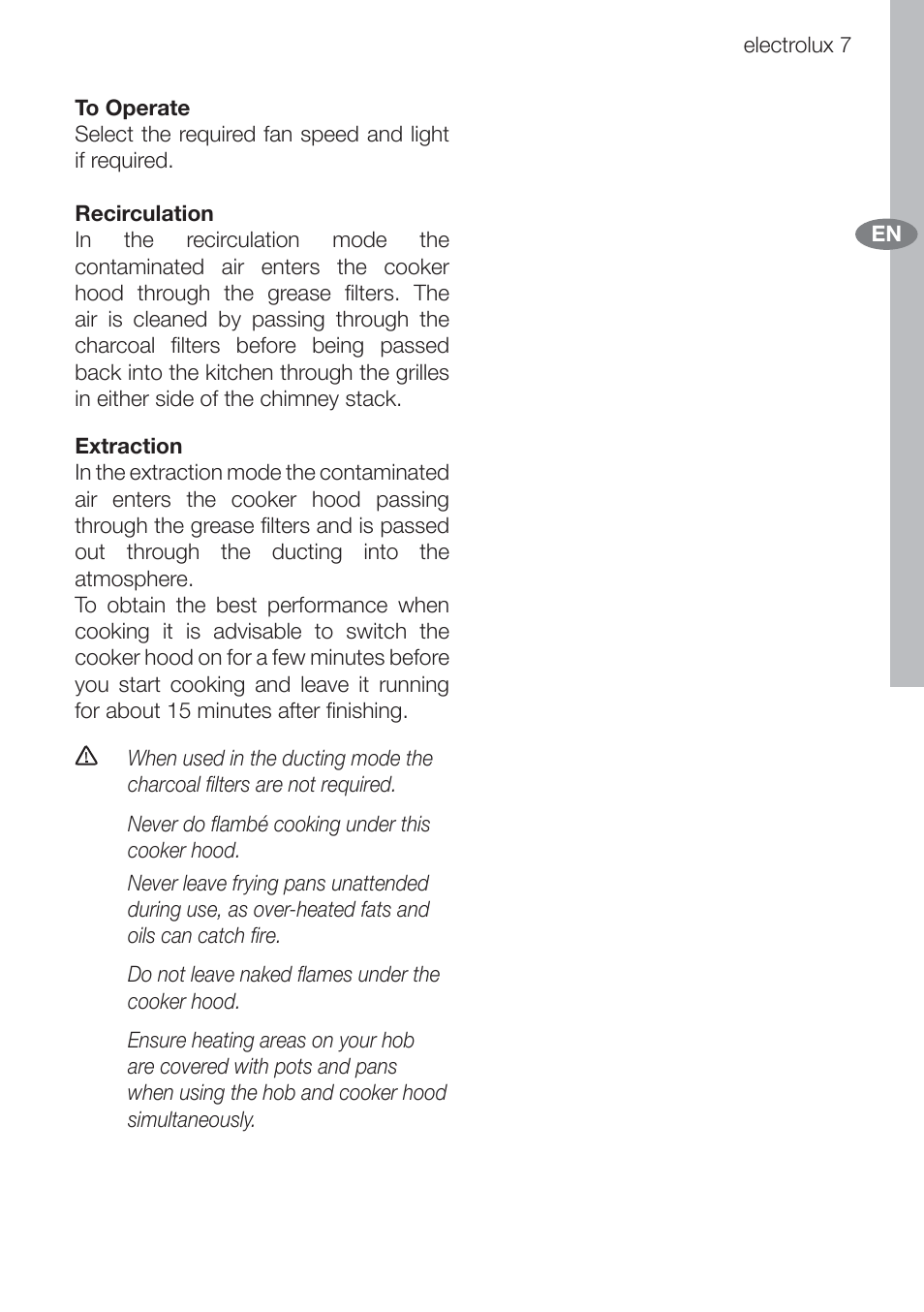 Electrolux U312940. EFC70710 User Manual | Page 7 / 28