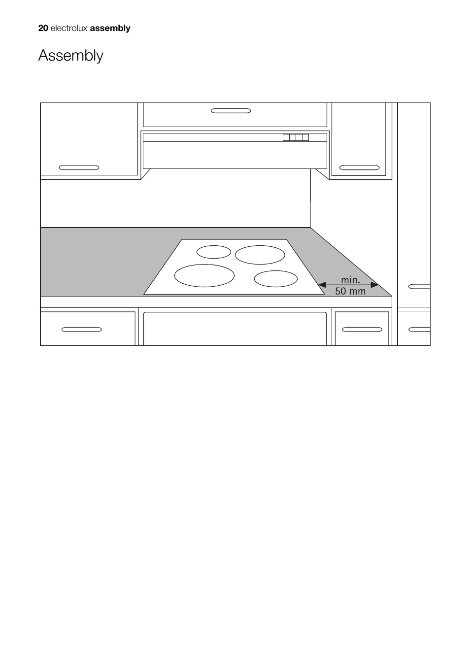 Assembly | Electrolux EHP 60060 X User Manual | Page 20 / 32