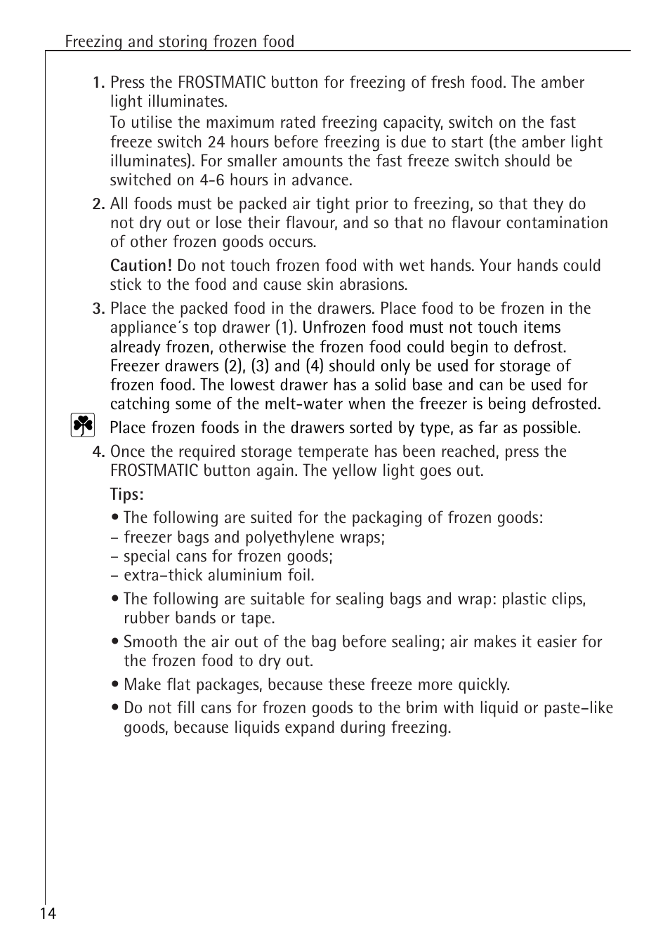 Electrolux ARCTIS 1050GS8 User Manual | Page 14 / 24