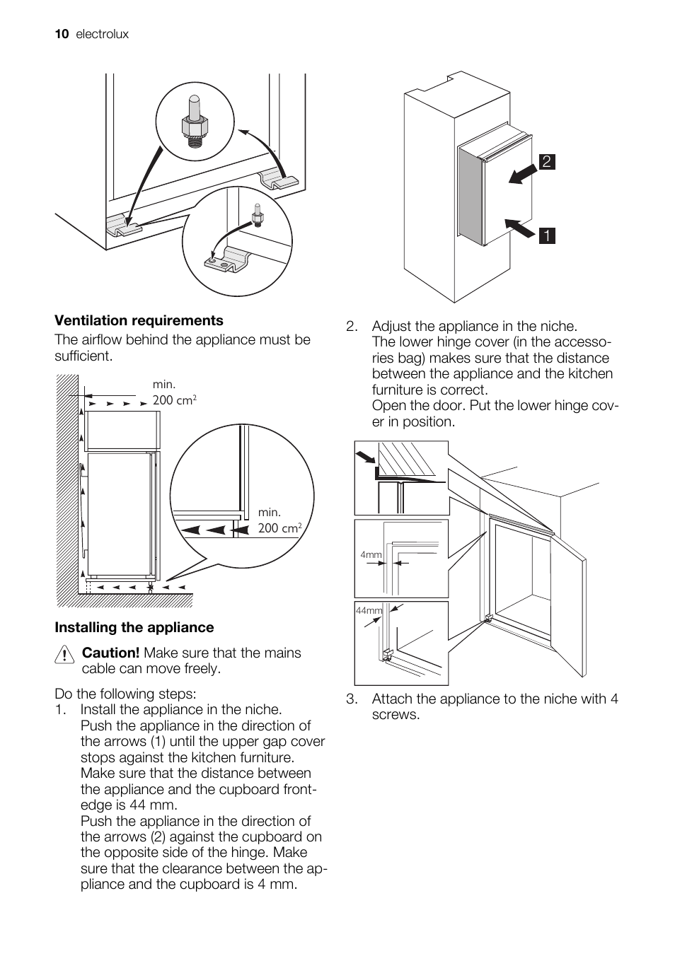 Electrolux CI120FA User Manual | Page 10 / 16