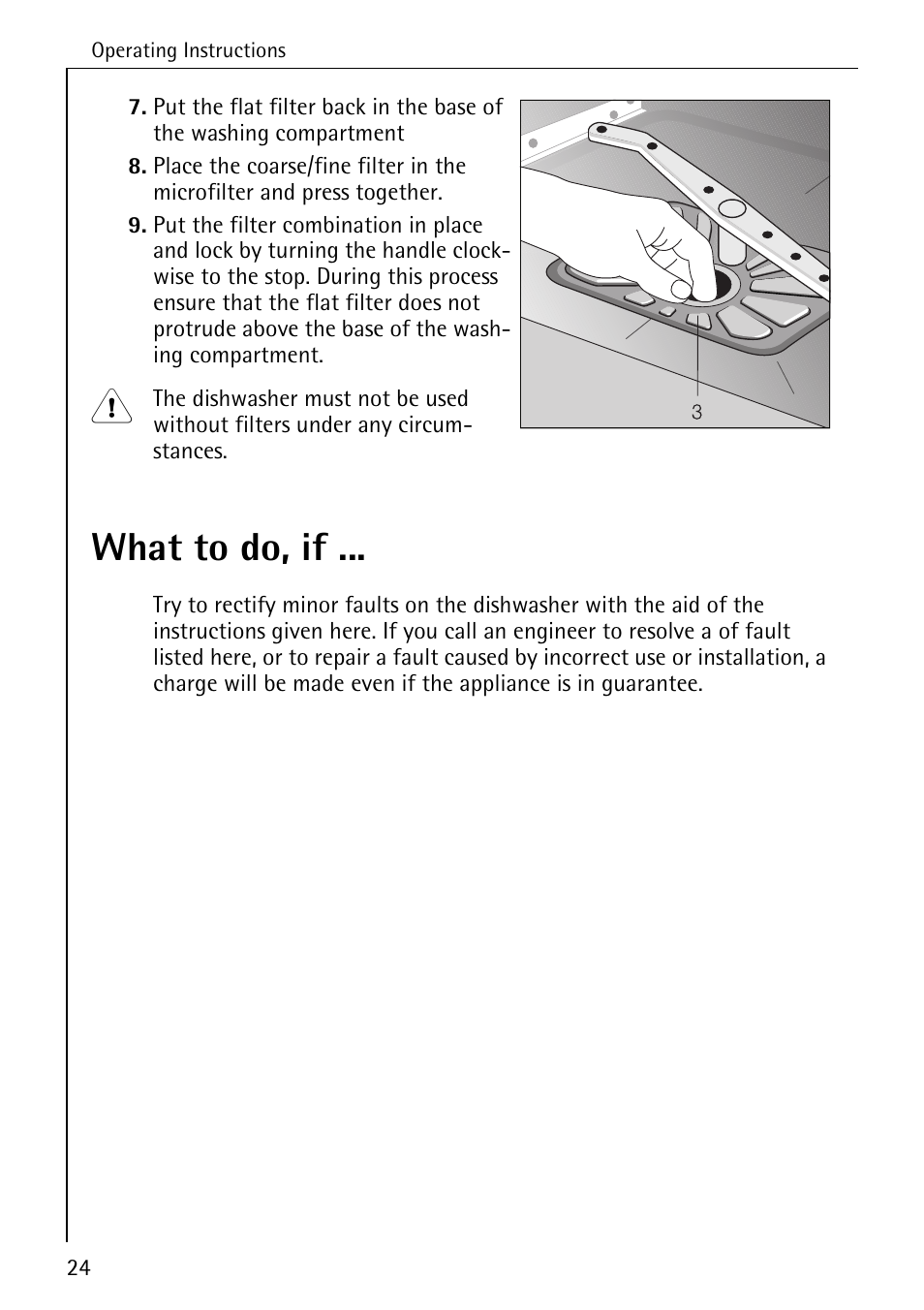 What to do, if | Electrolux 40300 User Manual | Page 24 / 40