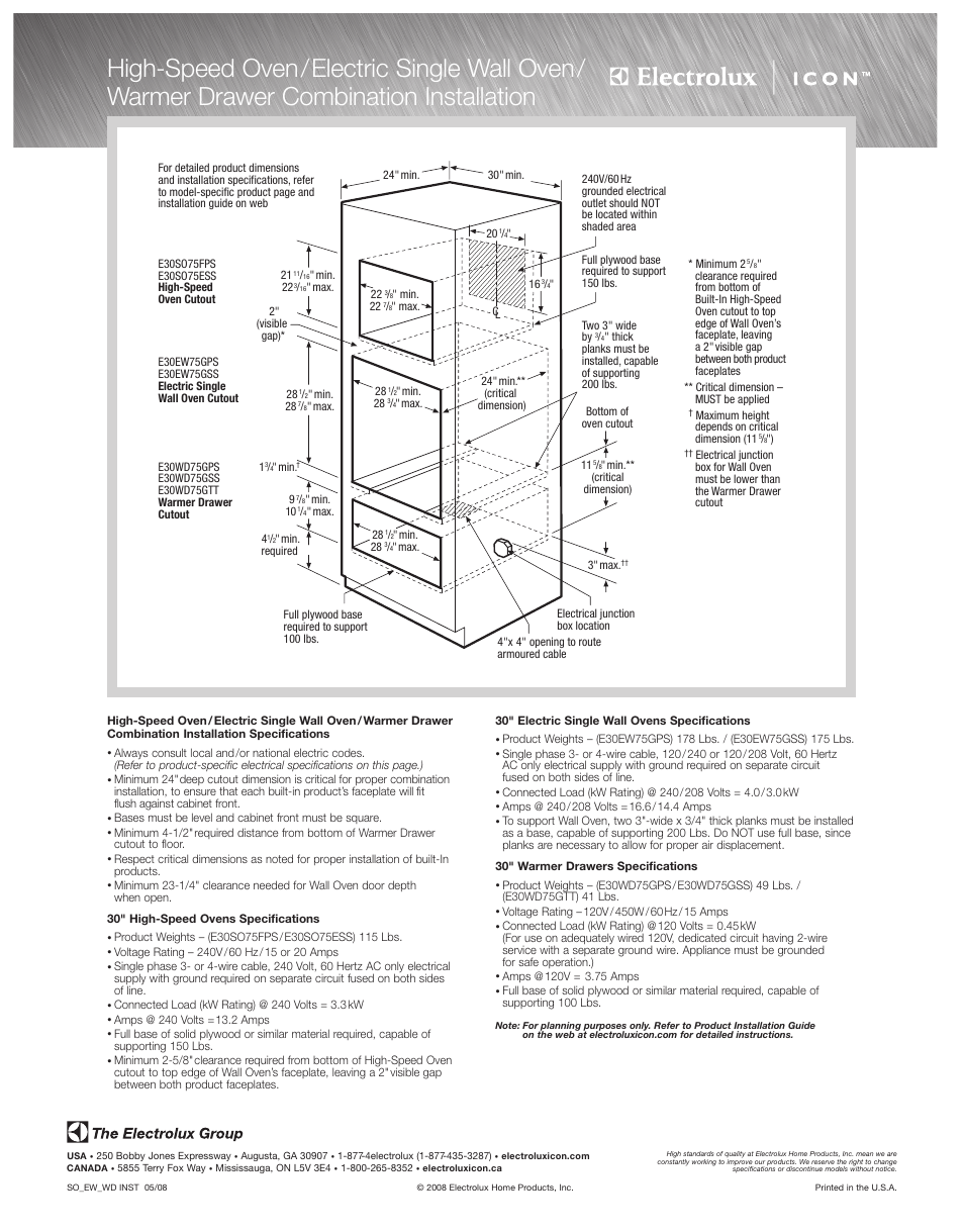 Electrolux ICON E30WD75GSS User Manual | Page 3 / 4