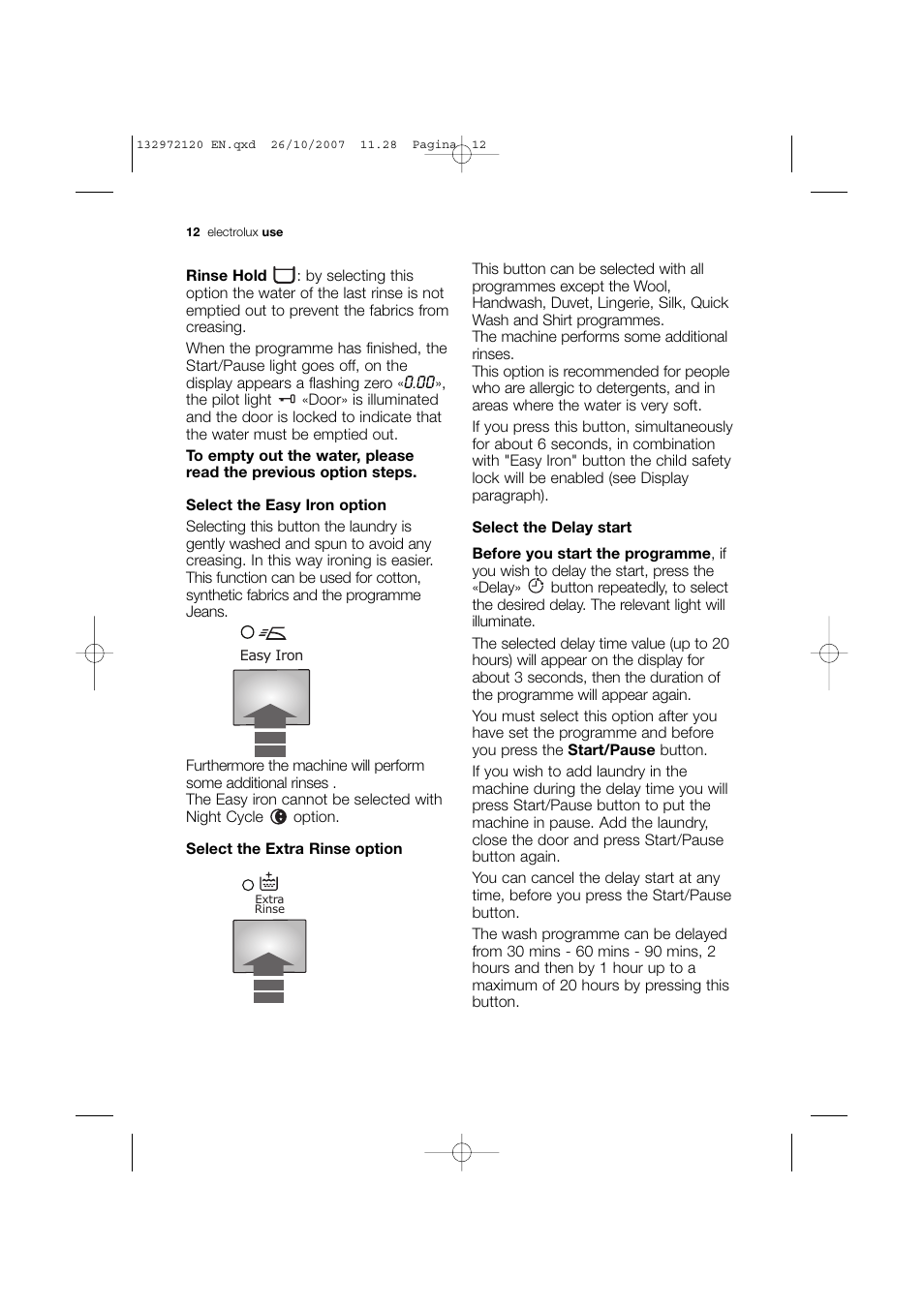 Electrolux EWN 13570 W User Manual | Page 12 / 48