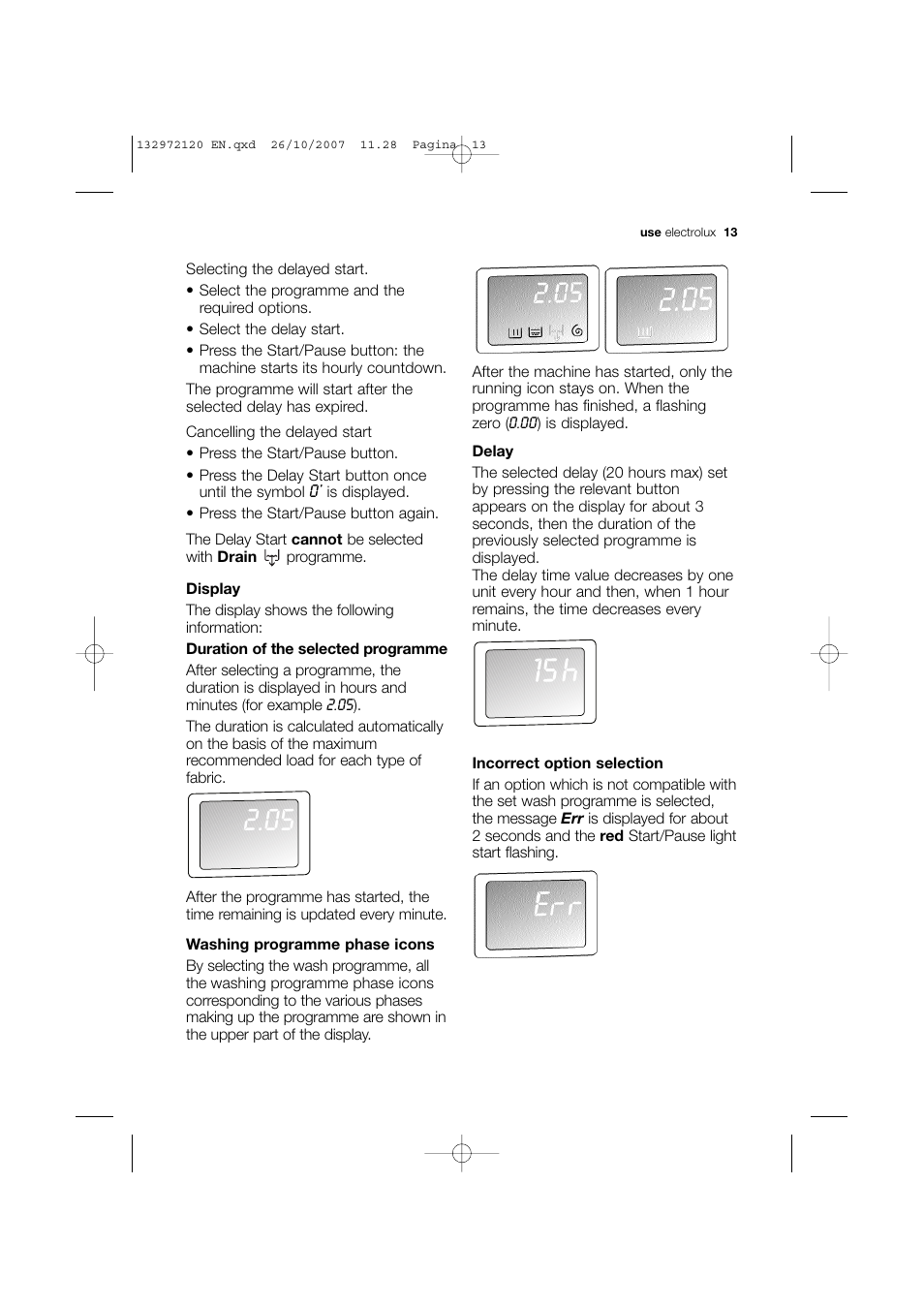 Electrolux EWN 13570 W User Manual | Page 13 / 48