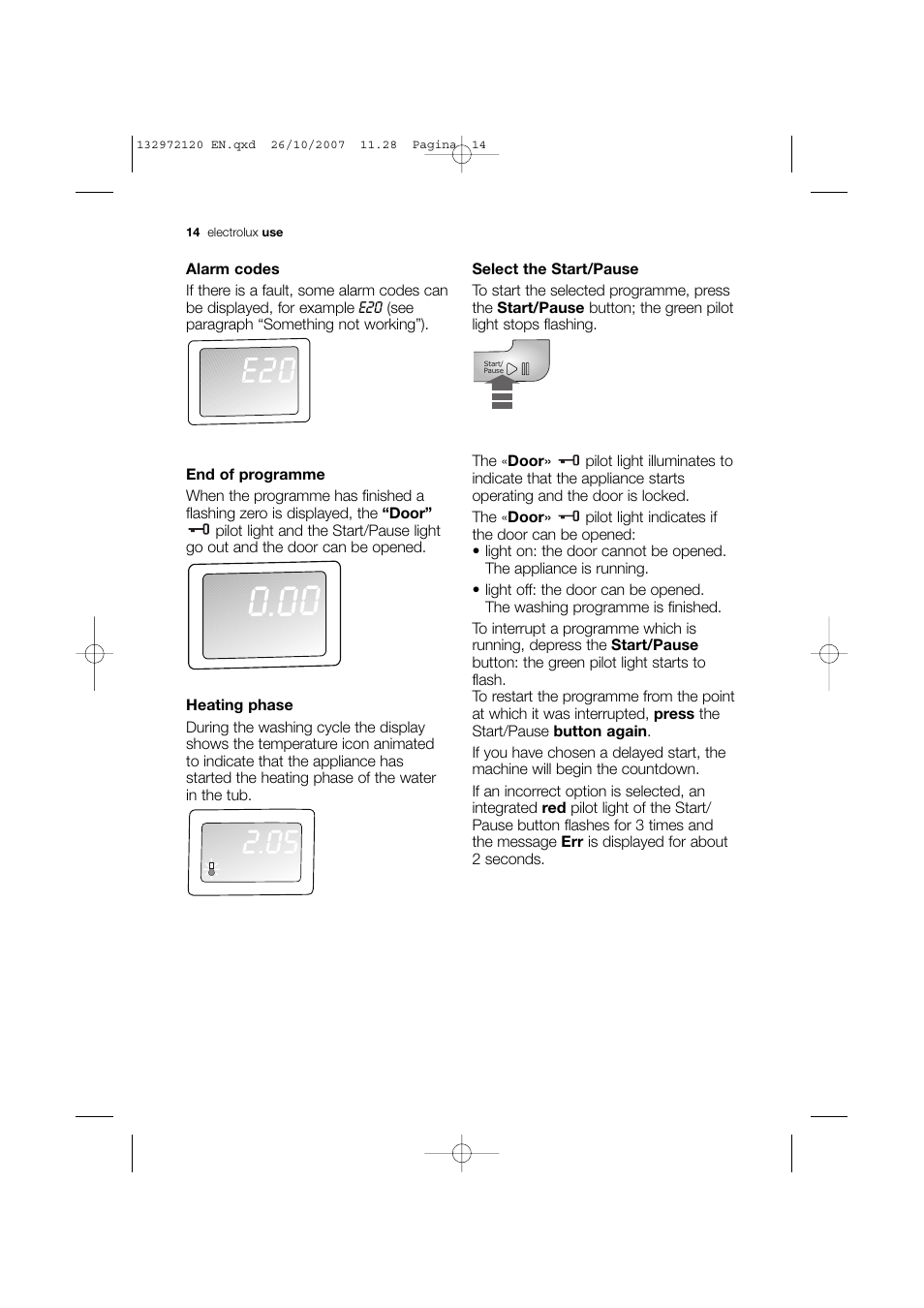 Electrolux EWN 13570 W User Manual | Page 14 / 48