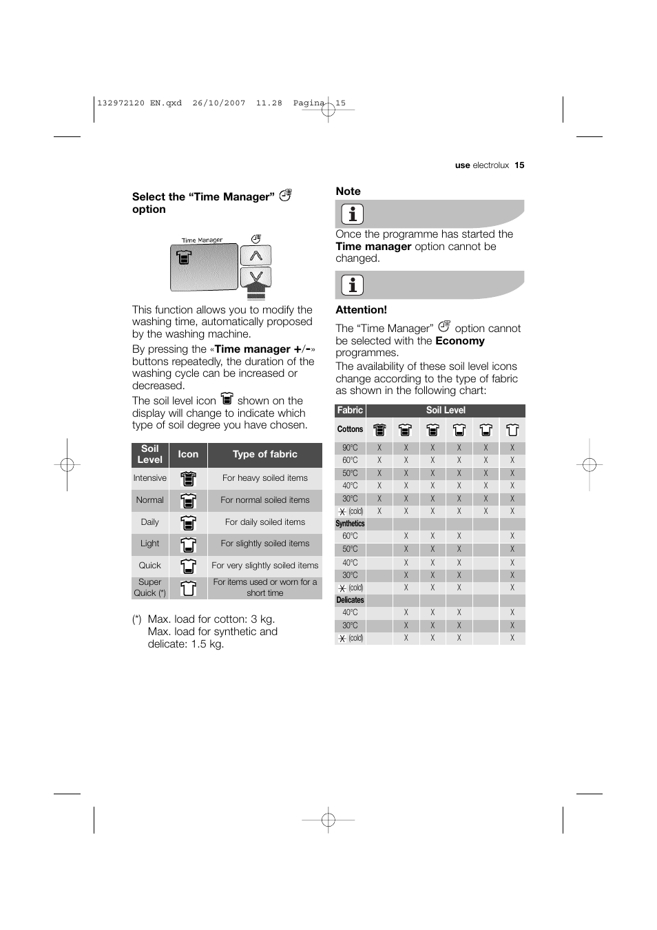 Electrolux EWN 13570 W User Manual | Page 15 / 48