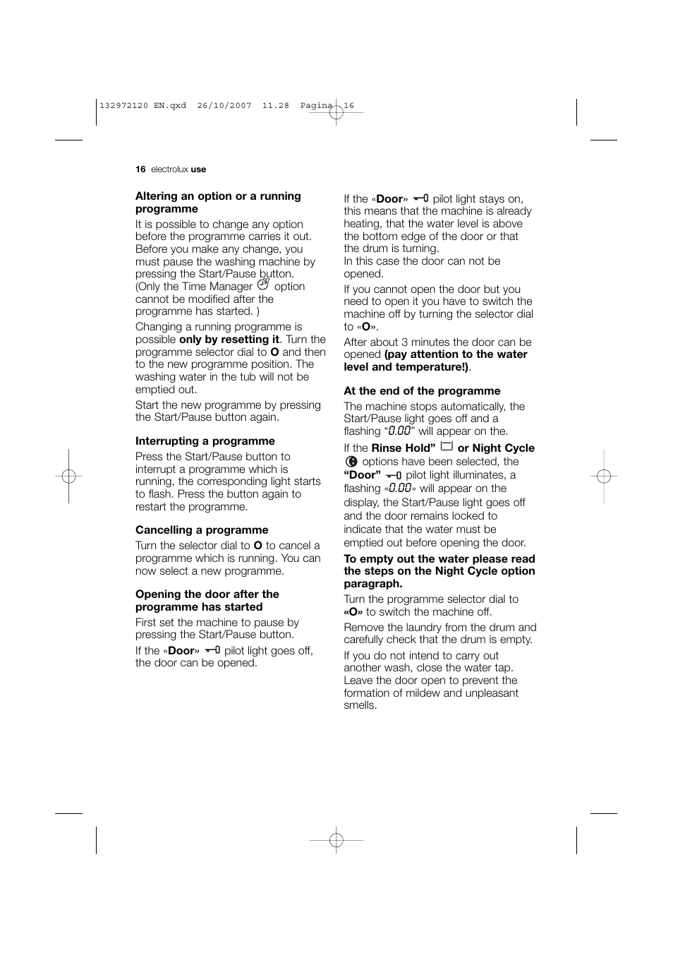 Electrolux EWN 13570 W User Manual | Page 16 / 48