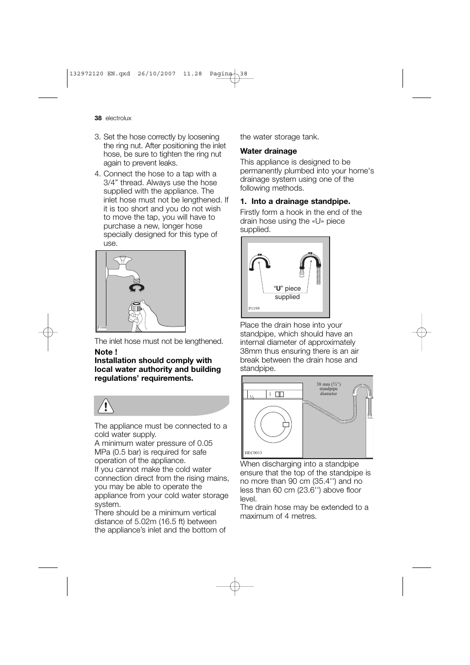 Electrolux EWN 13570 W User Manual | Page 38 / 48