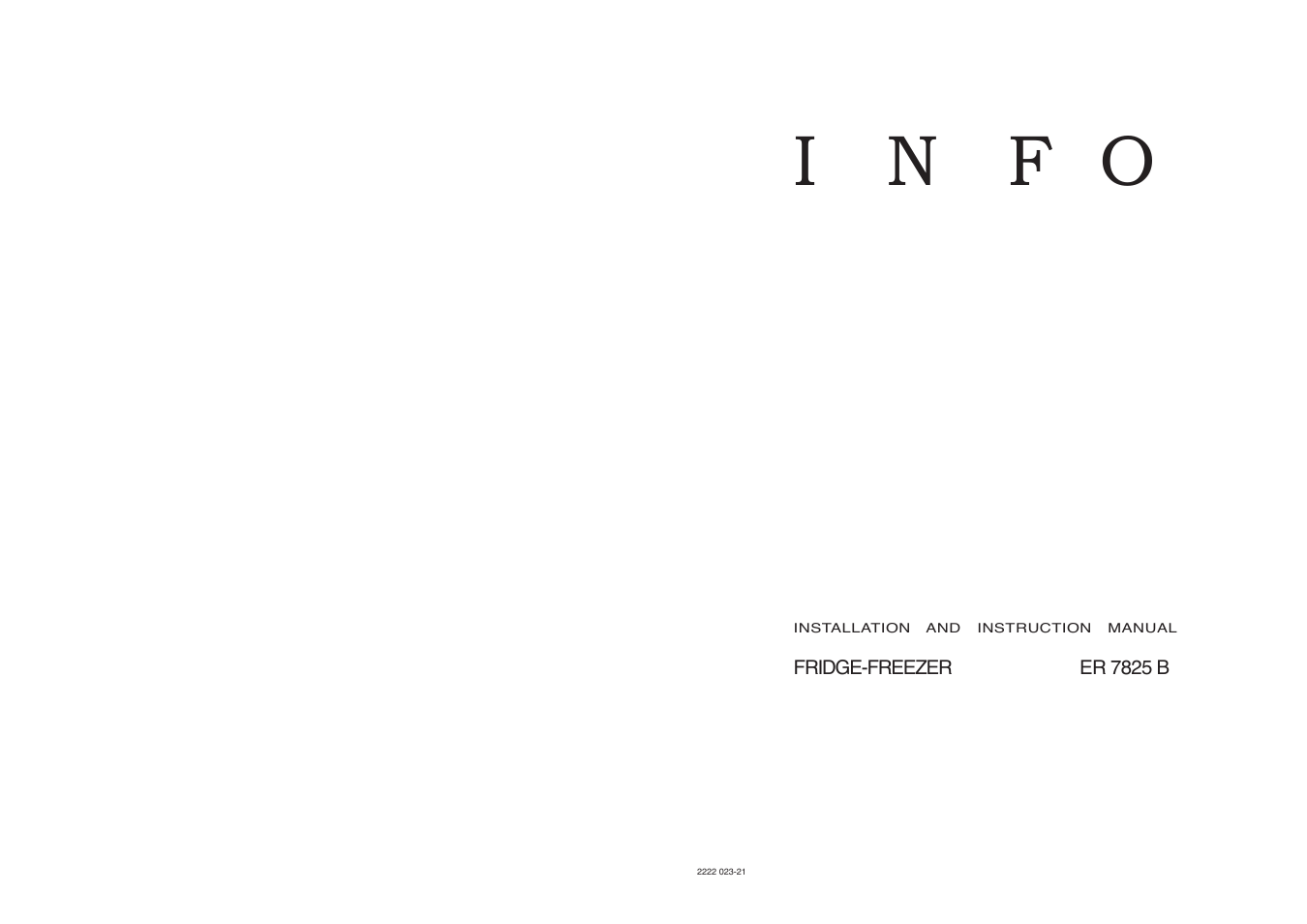 I n f o | Electrolux ER 7825 B User Manual | Page 19 / 20