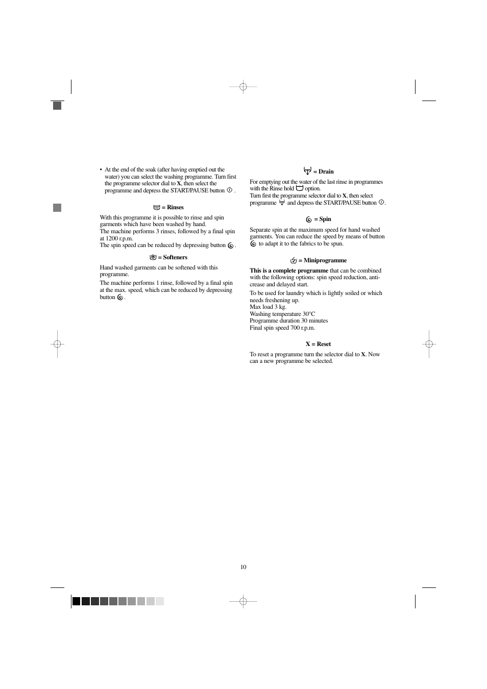 Electrolux EW 1209 I User Manual | Page 10 / 32