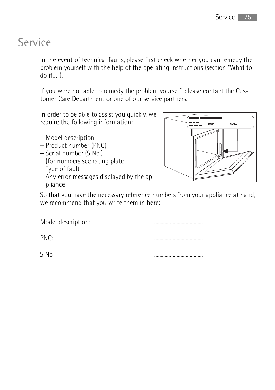 Service | Electrolux B8831-5 User Manual | Page 75 / 76