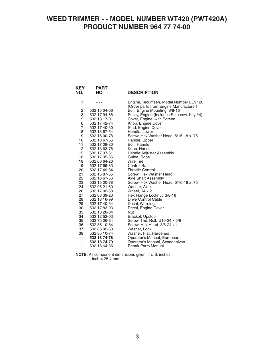 Electrolux WT420 User Manual | Page 3 / 8