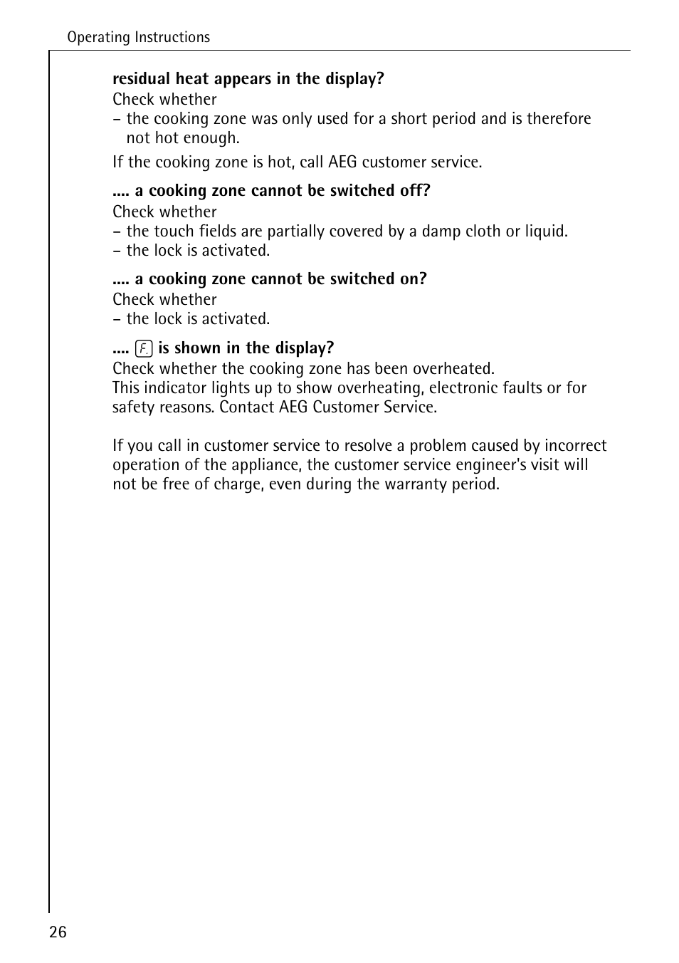 Electrolux C65030K User Manual | Page 26 / 40