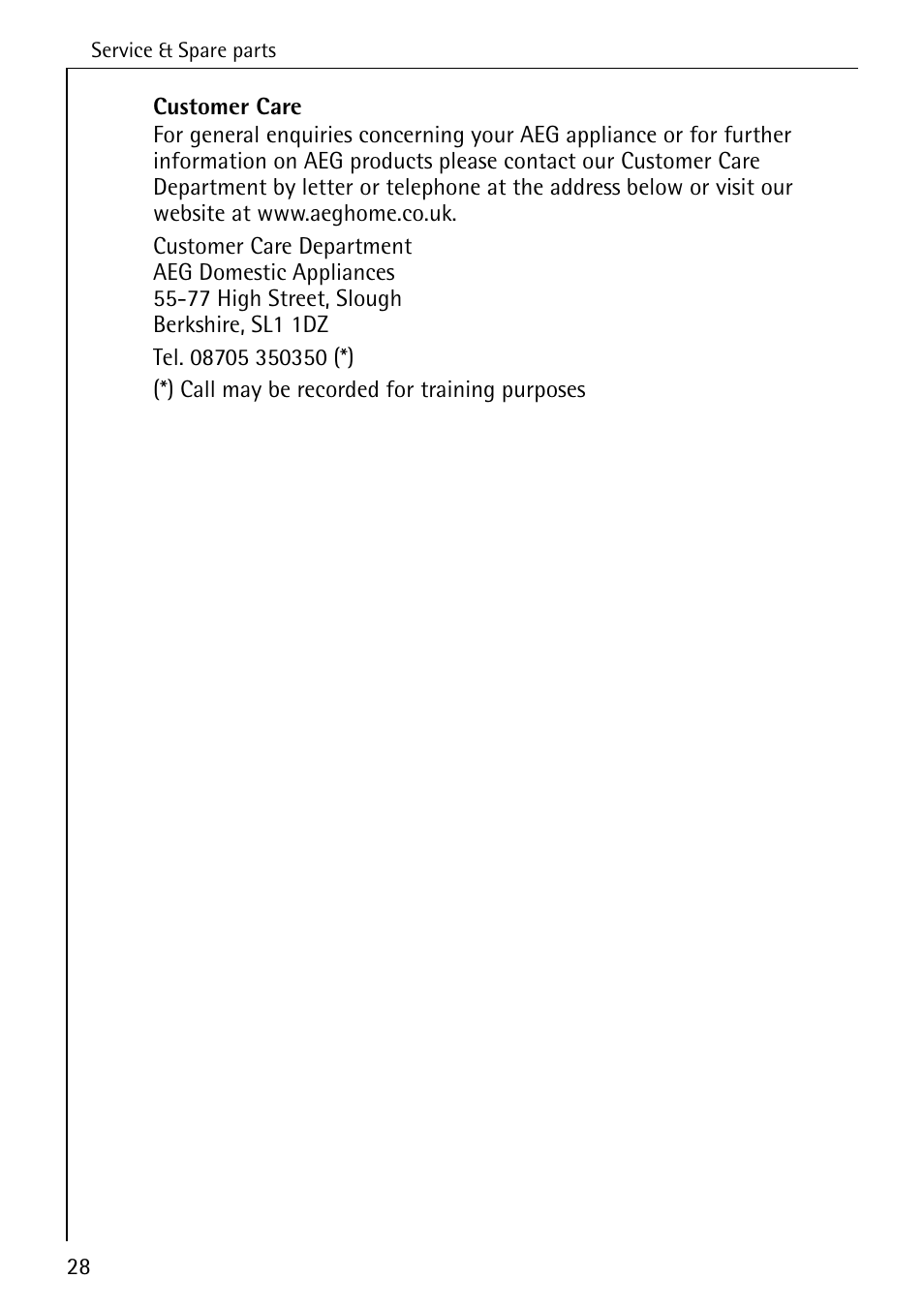 Electrolux C65030K User Manual | Page 28 / 40