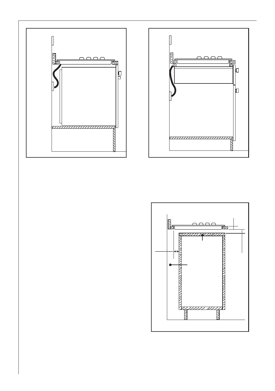 Building over a kitchen unit with door | Electrolux B 99852G User Manual | Page 16 / 28