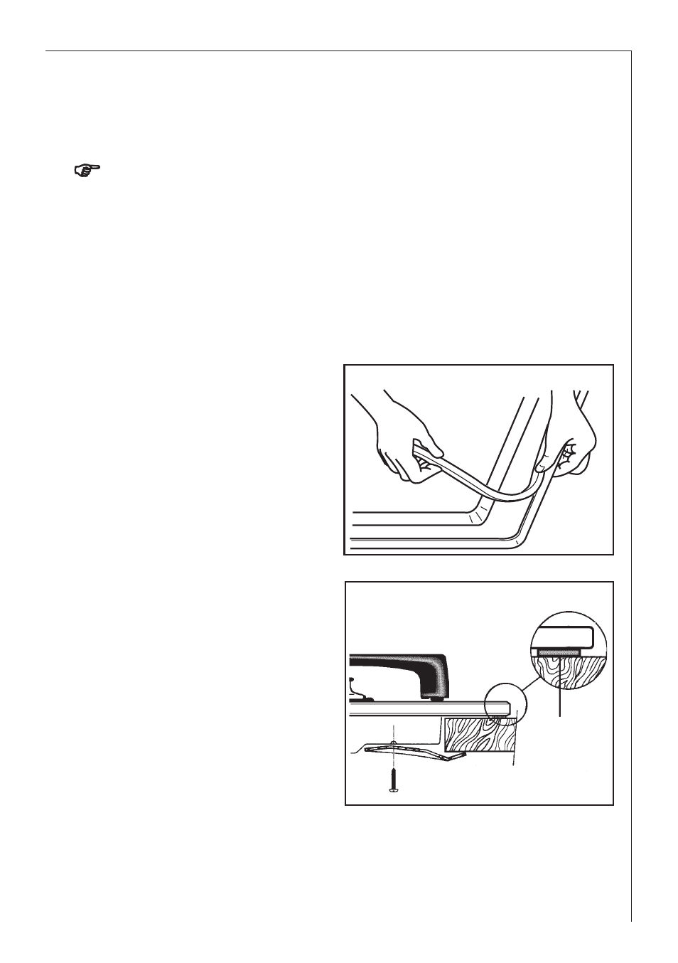 Fitting the hob to the worktop | Electrolux B 99852G User Manual | Page 17 / 28