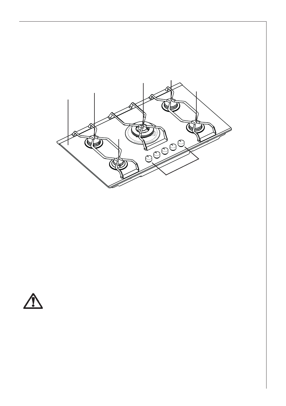 Description of the hob | Electrolux B 99852G User Manual | Page 5 / 28