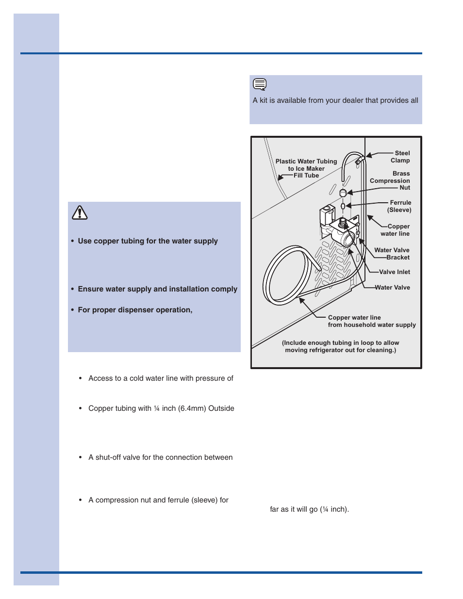 Connecting the water supply, Caution | Electrolux 241868902 User Manual | Page 10 / 41