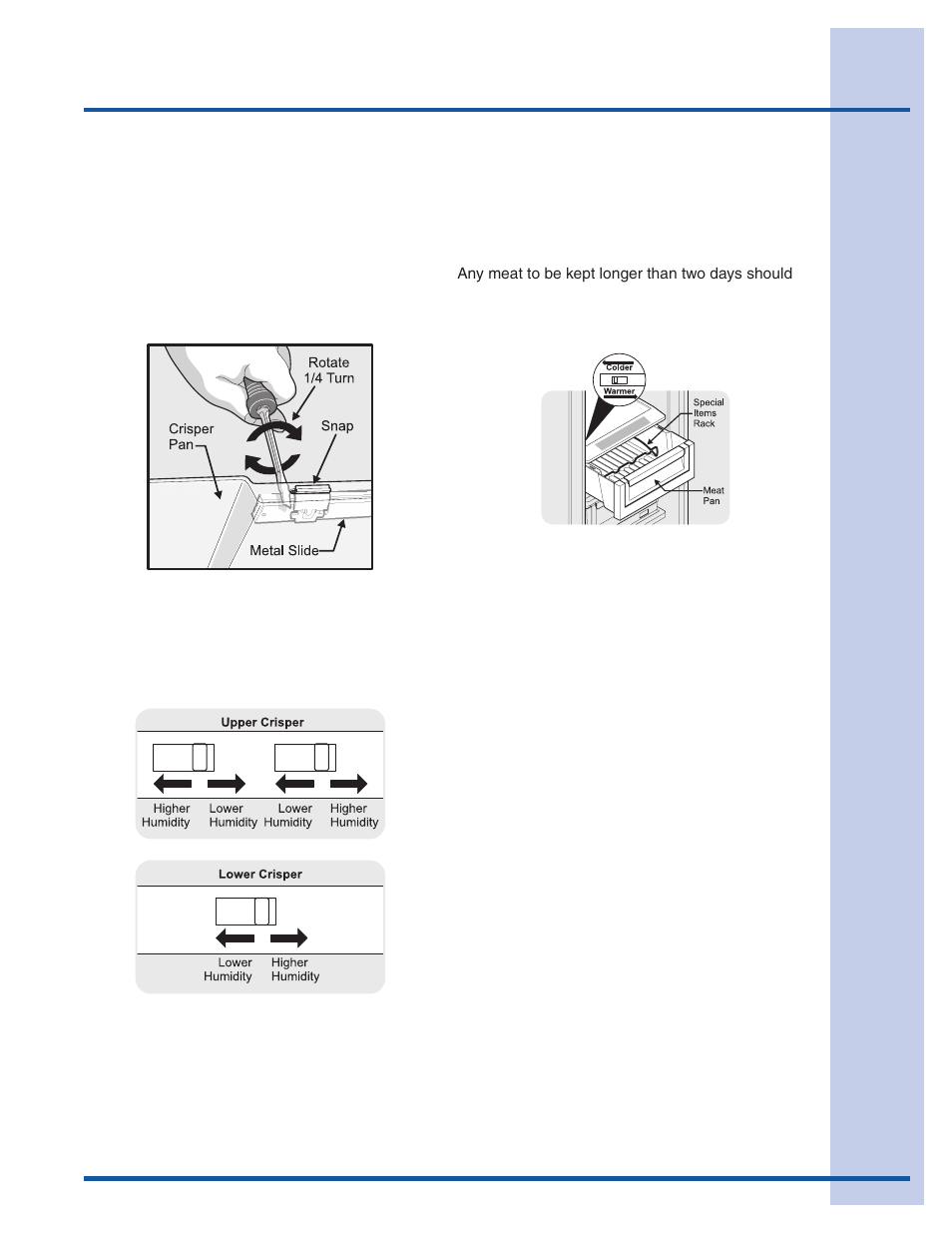 Storage features | Electrolux 241868902 User Manual | Page 19 / 41