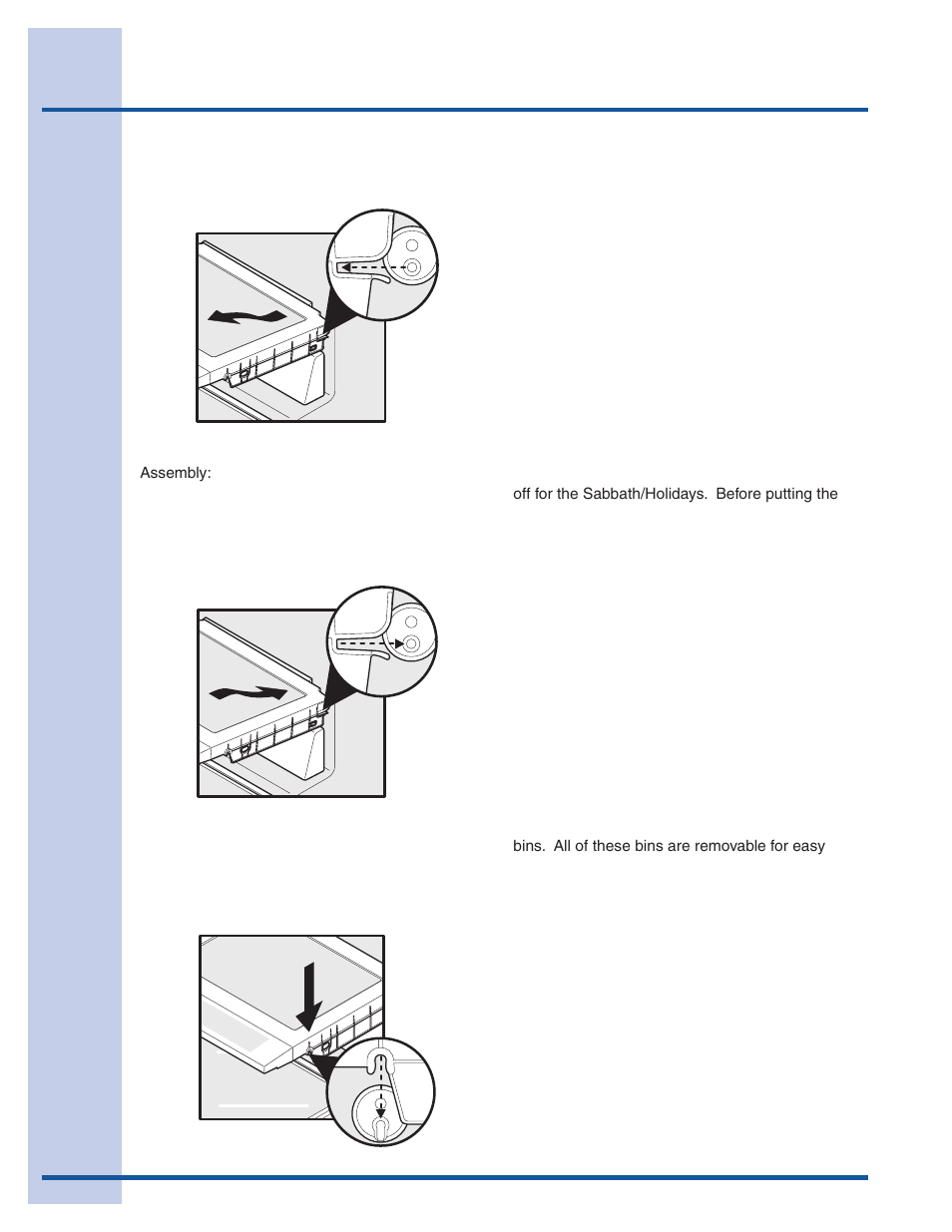 Storage features, Doors | Electrolux 241868902 User Manual | Page 22 / 41
