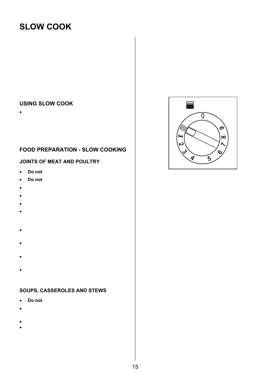 Slow cook | Electrolux EKG5543 User Manual | Page 15 / 32