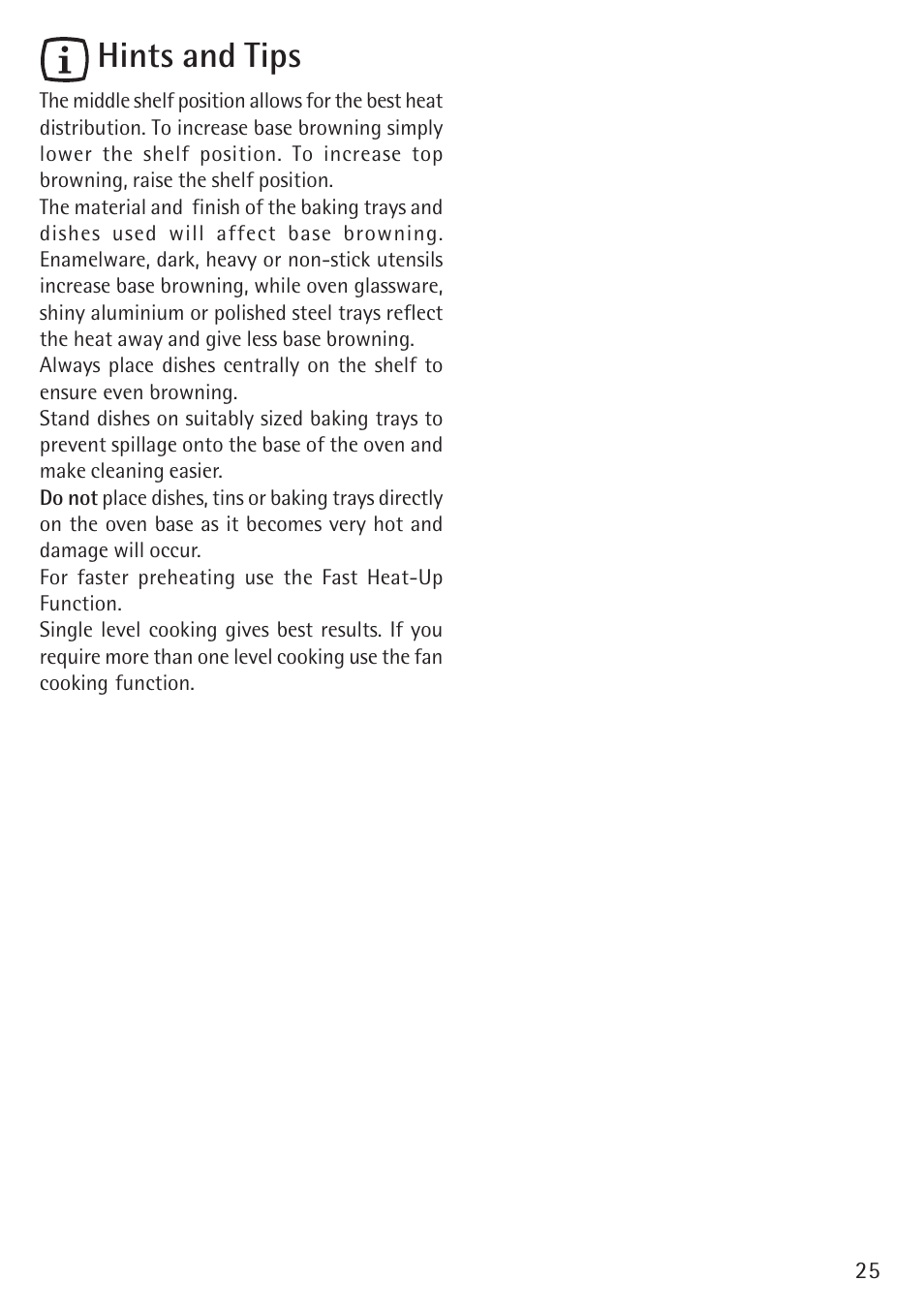 Hints and tips | Electrolux B 89092-4 User Manual | Page 25 / 48