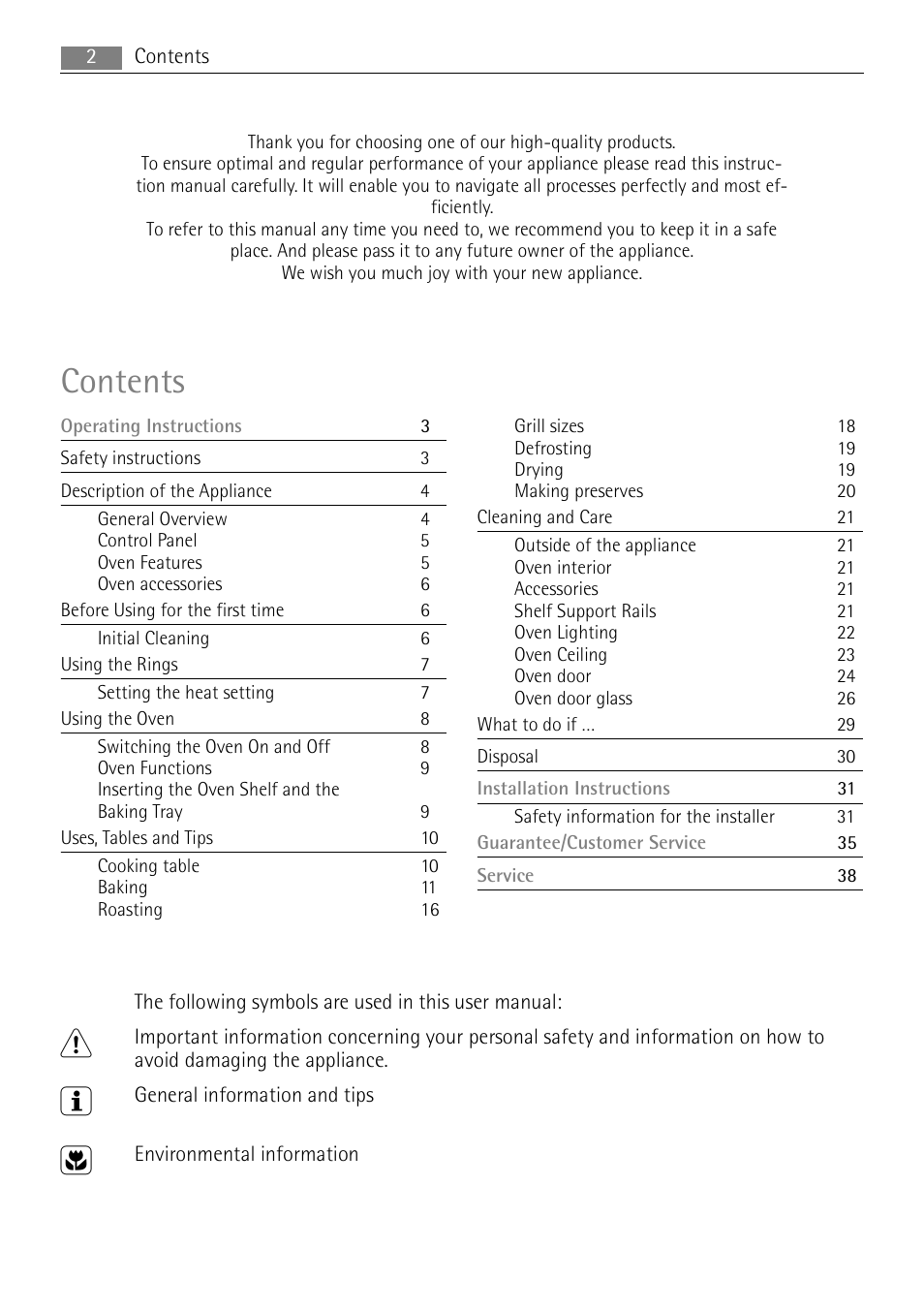 Electrolux E3000-5 User Manual | Page 2 / 40