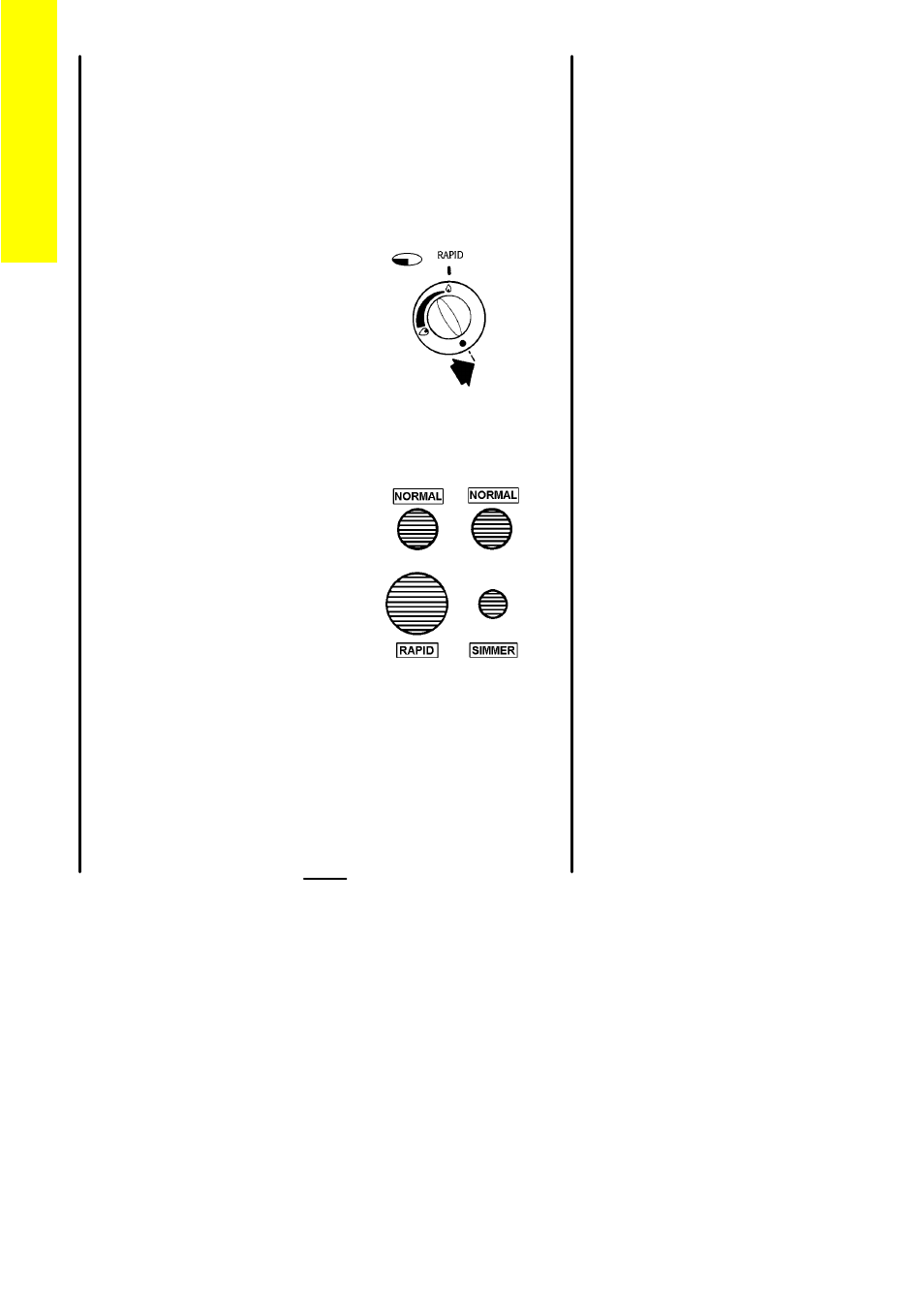 The hotplate, Heat control, Burner sizes | Electrolux U04081 D/O 50 User Manual | Page 10 / 44