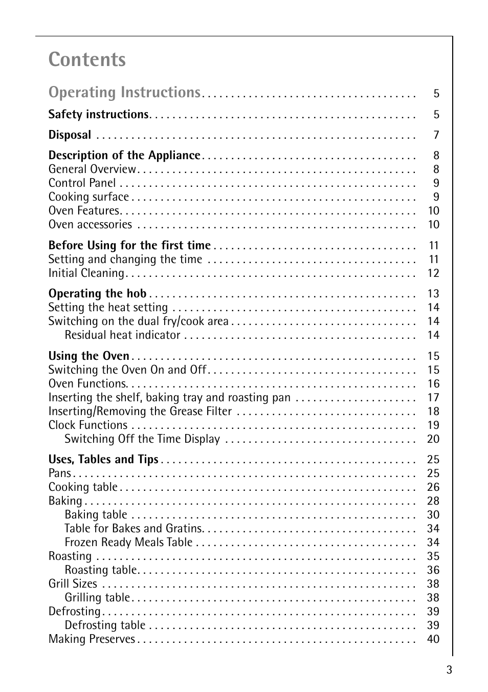 Electrolux 61016VI User Manual | Page 3 / 56