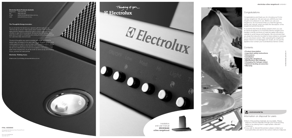 Electrolux ERCE90AS User Manual | Page 2 / 10
