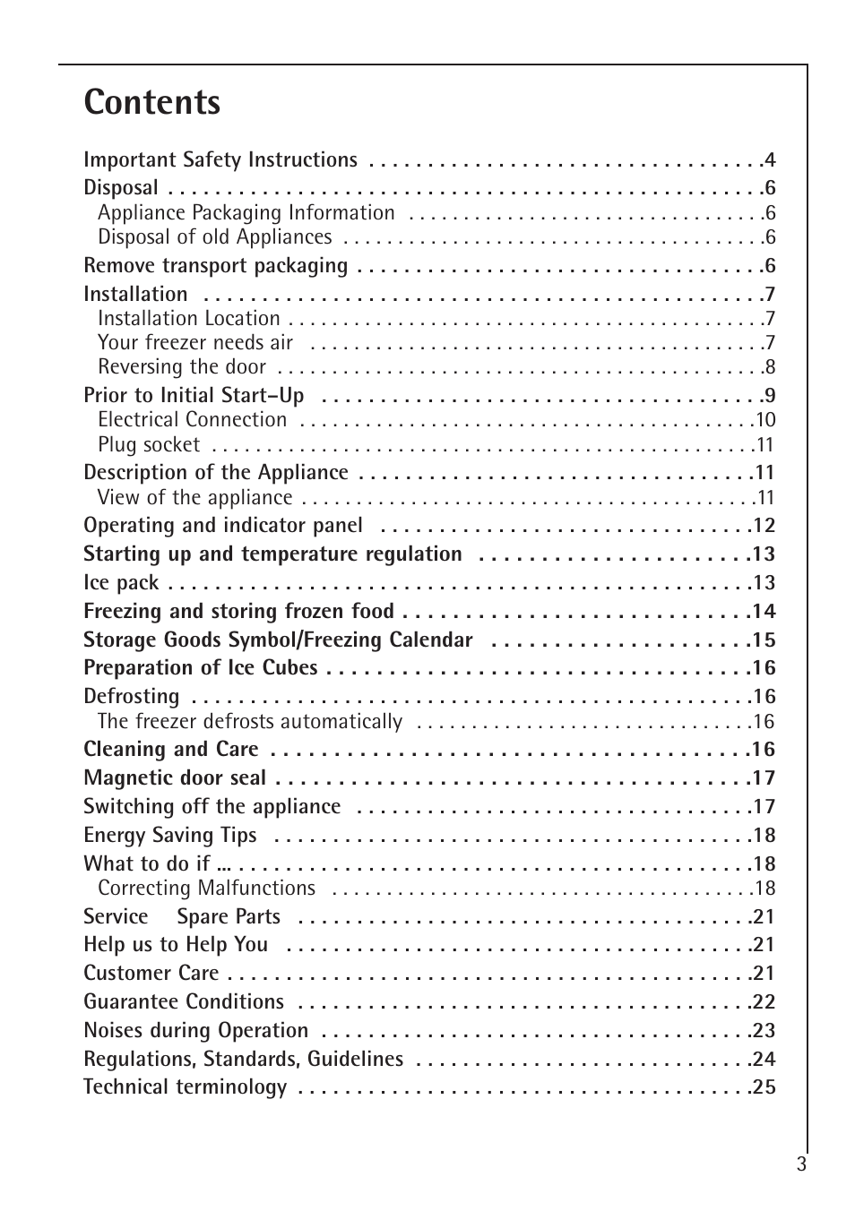 Electrolux 1194-7 GA User Manual | Page 3 / 28