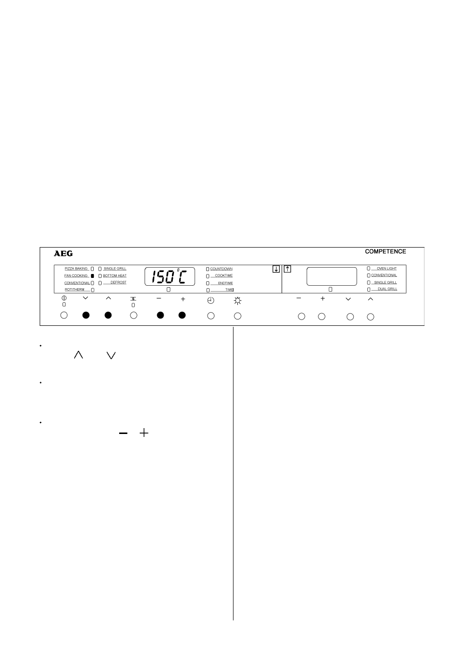 The main oven fan cooking | Electrolux D8100-1 User Manual | Page 15 / 56