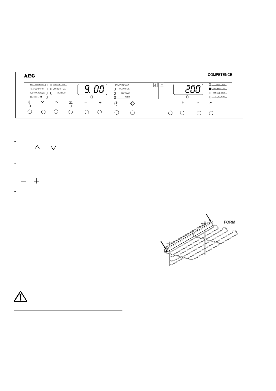 The second oven conventional setting | Electrolux D8100-1 User Manual | Page 30 / 56