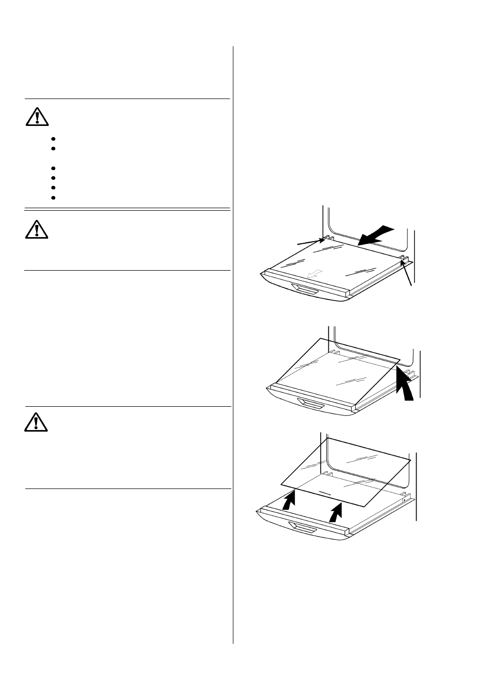 Cleaning the triple glazed door glass | Electrolux D8100-1 User Manual | Page 38 / 56