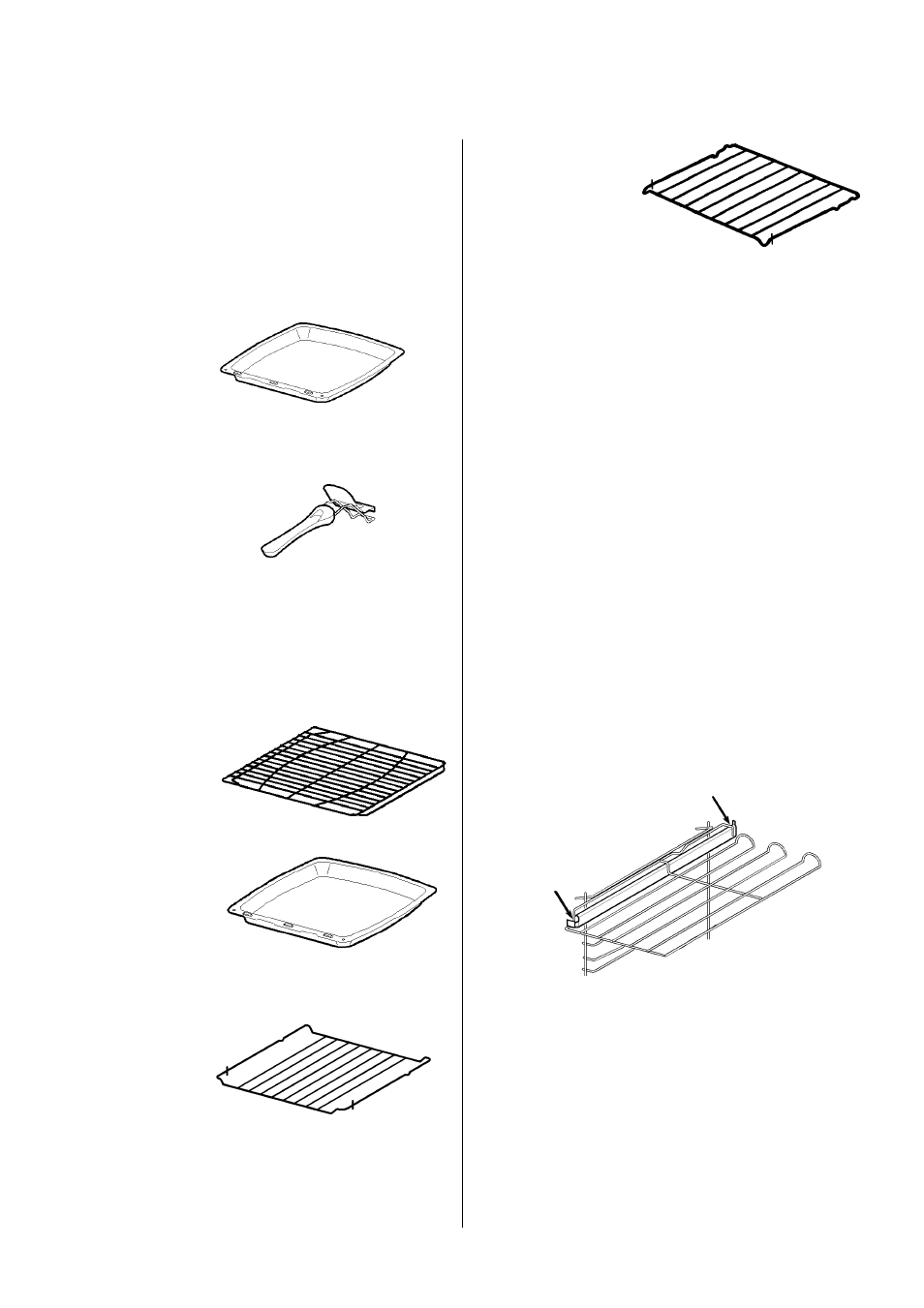 Grill and oven furniture, Telescopic runners | Electrolux D8100-1 User Manual | Page 6 / 56