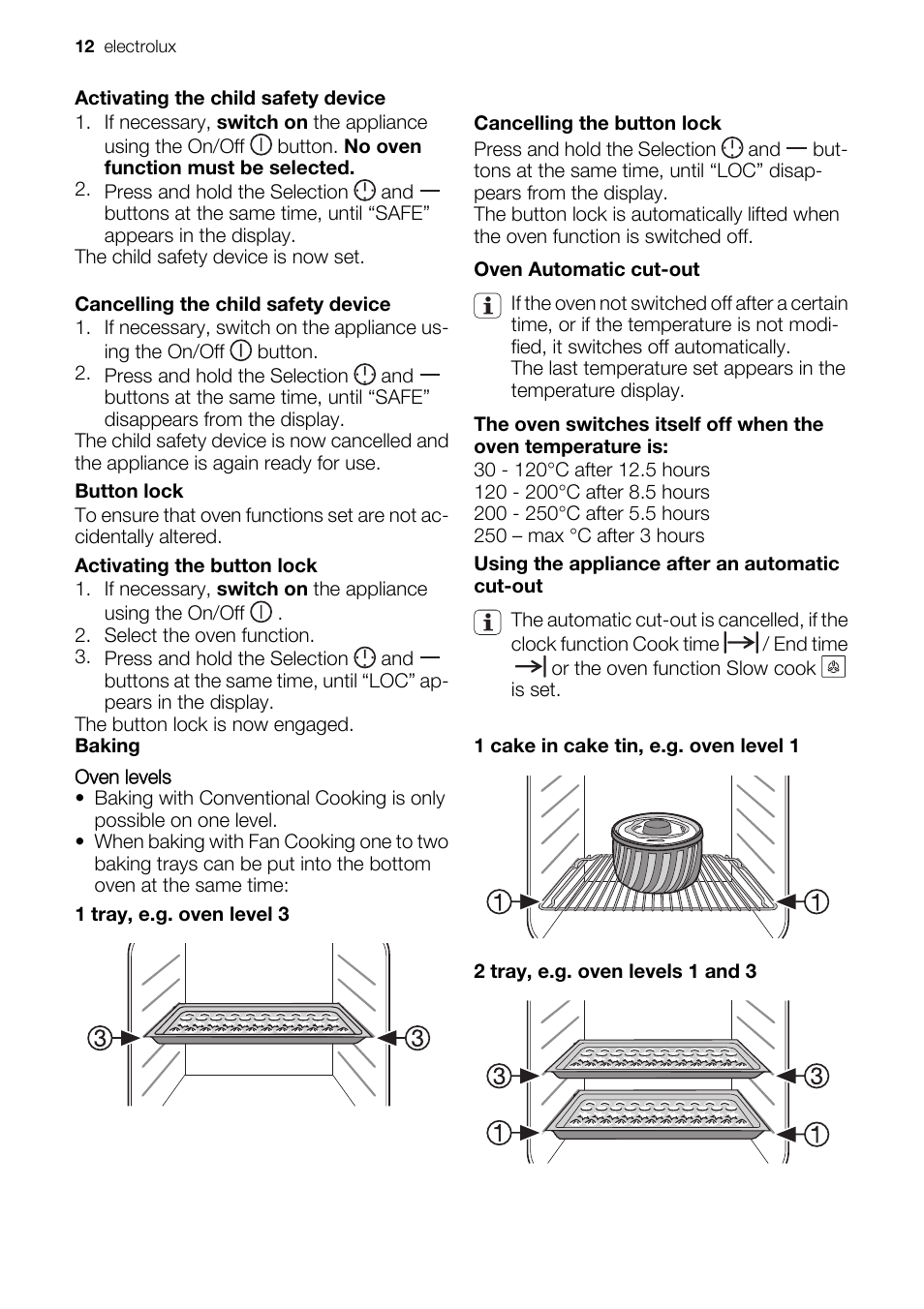 Electrolux EOD67043 User Manual | Page 12 / 36